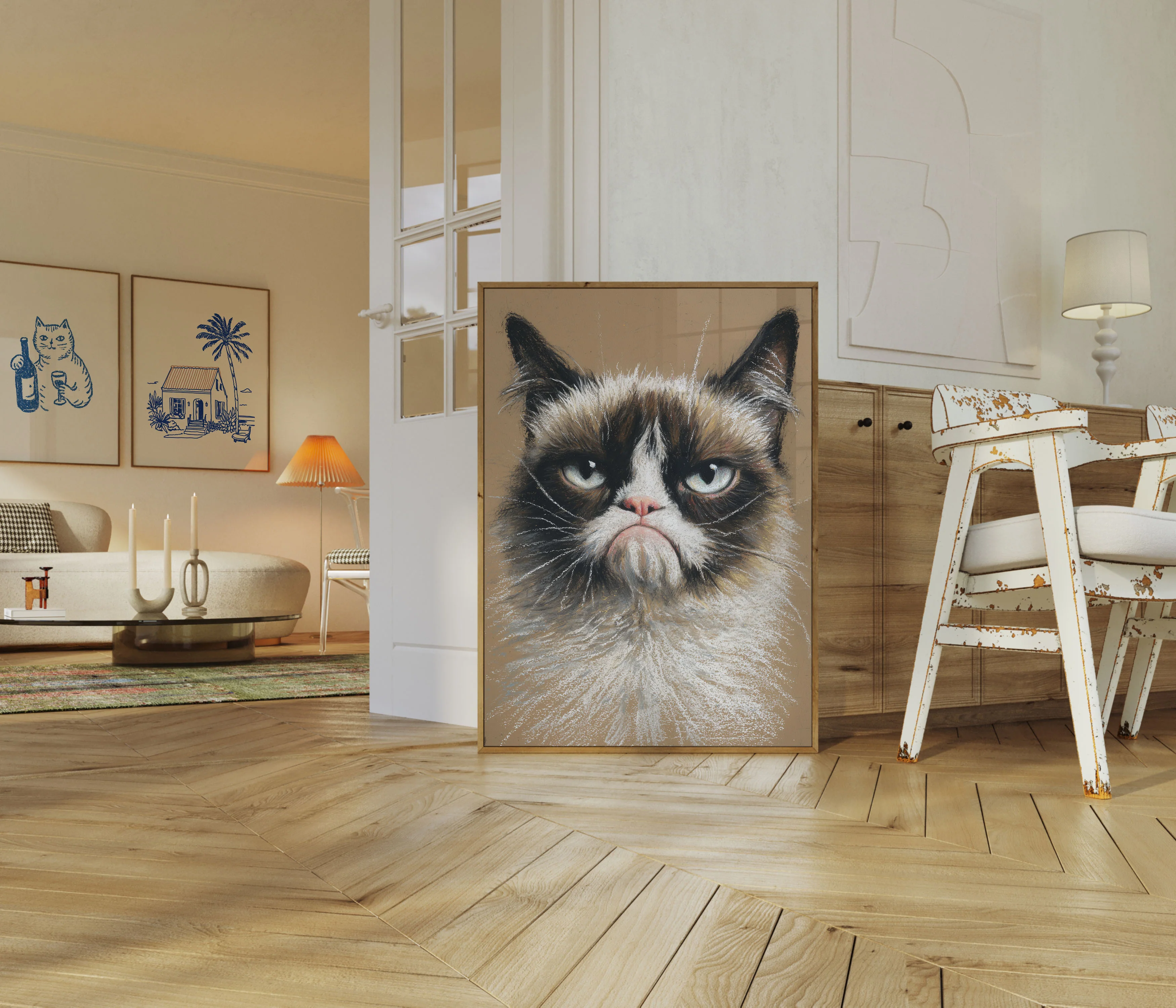 Grumpy Cat Portrait Poster - Image 5