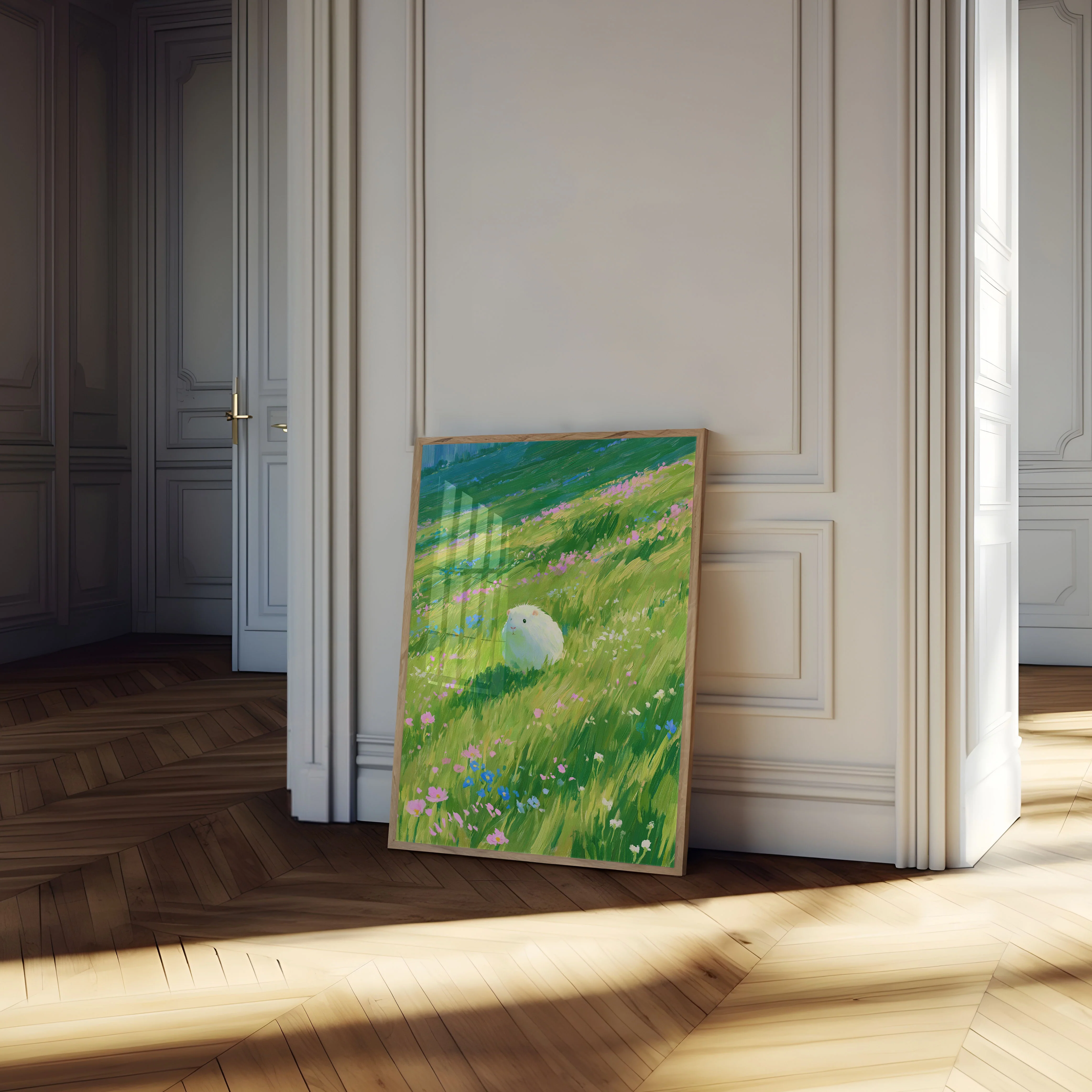 Guinea Pig in Wildflower Meadow Poster - Image 4