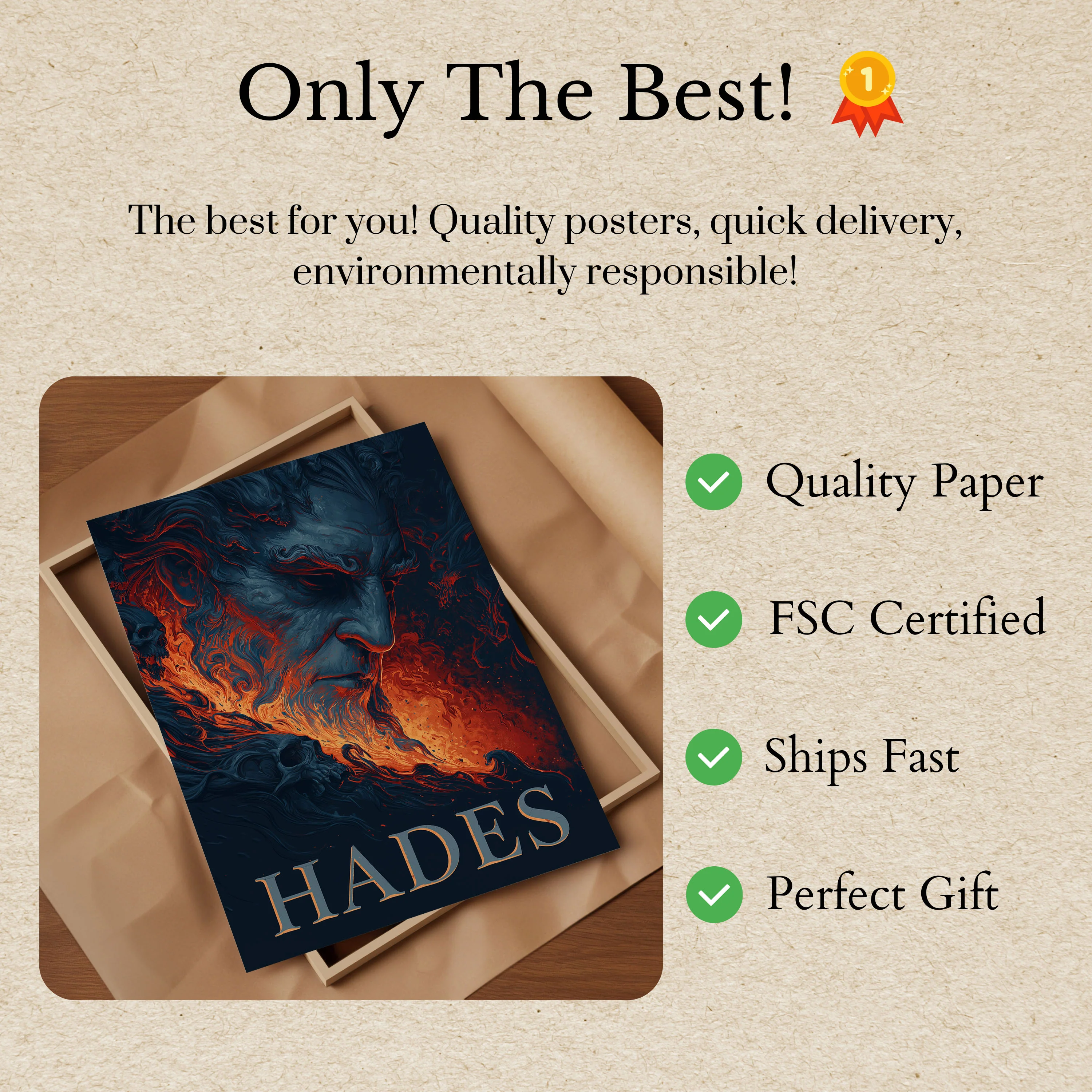 Hades God of the Underworld Poster - Image 3