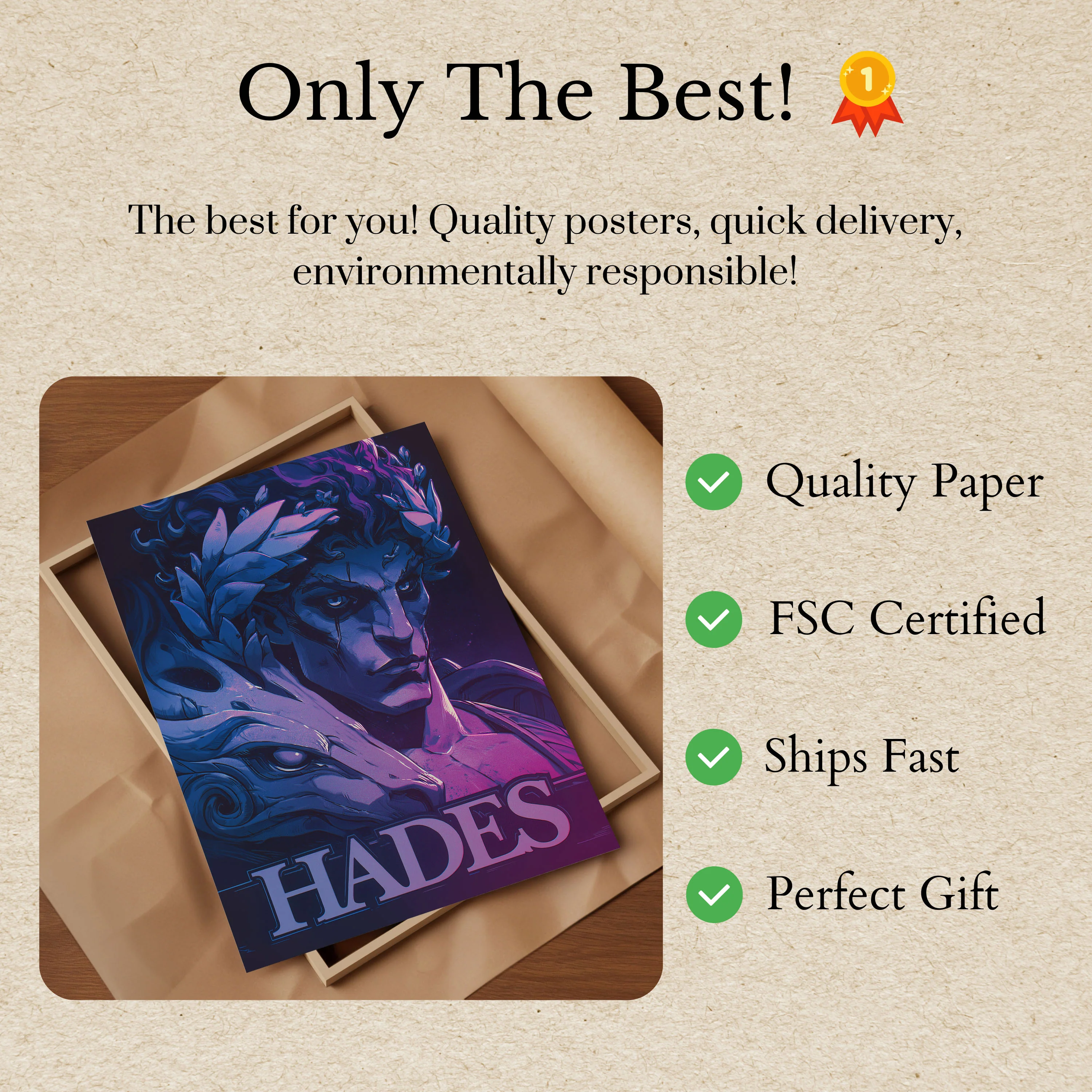 Hades God of the Underworld Poster - Image 3