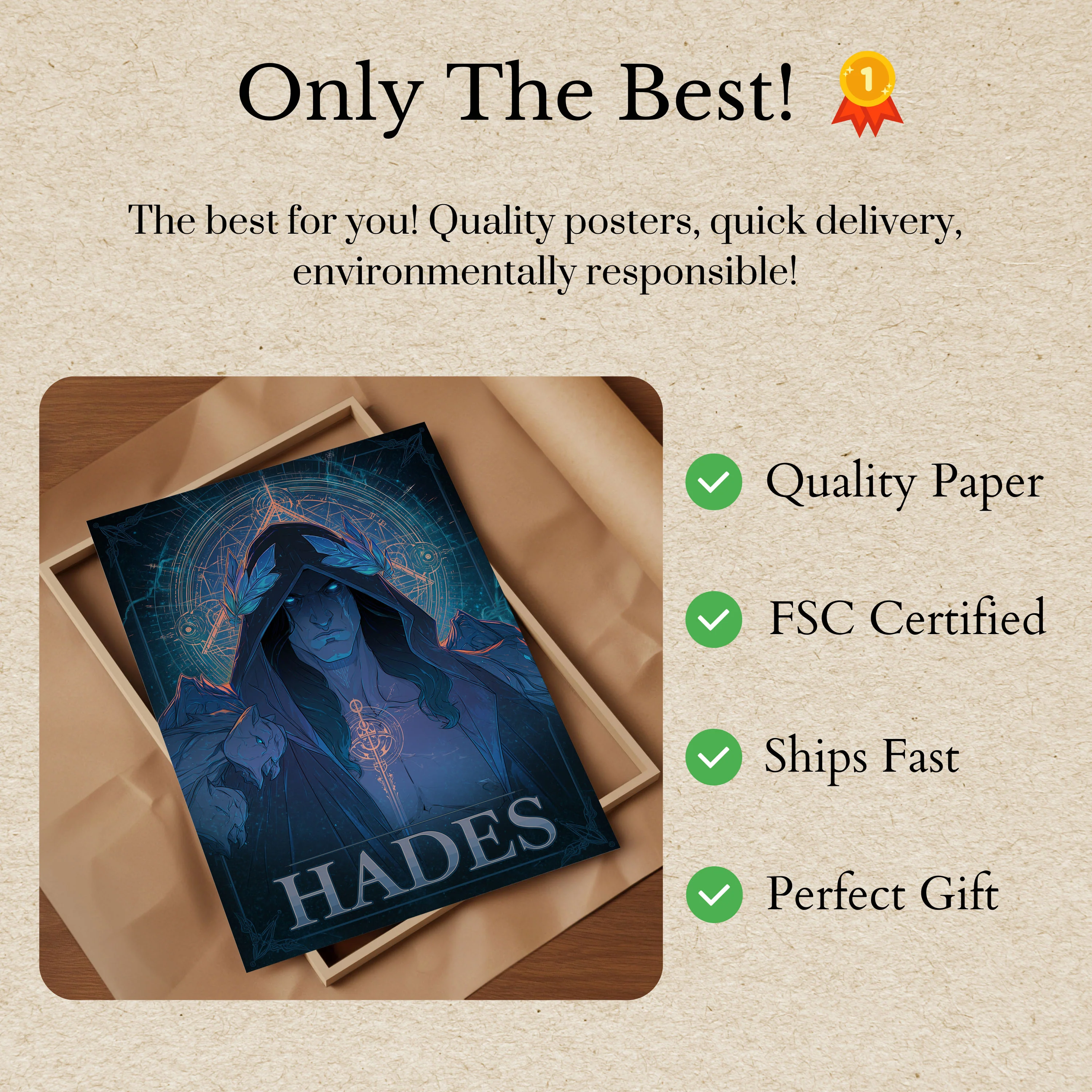 Hades God of Underworld Poster - Image 3