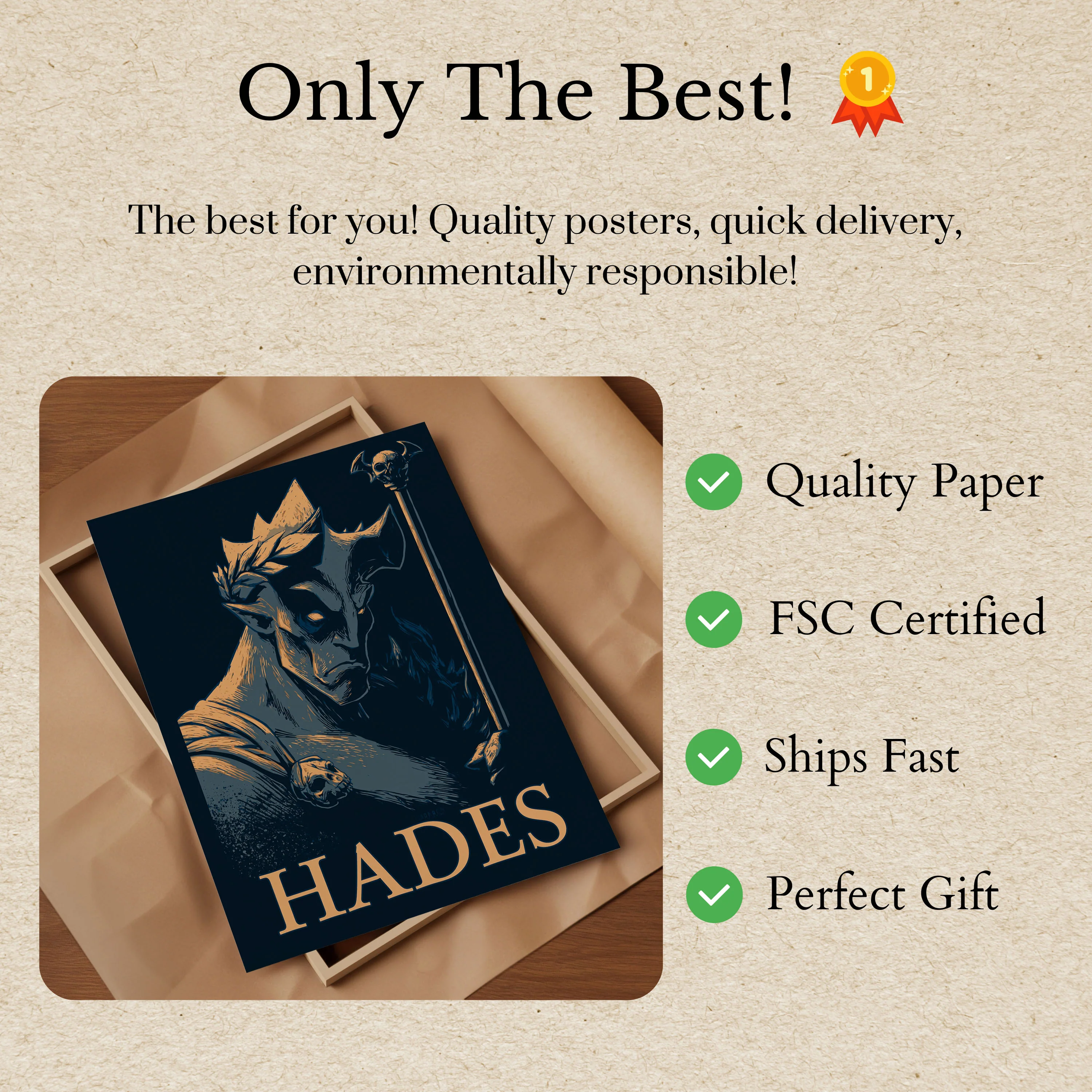 Hades Greek God Mythology Poster - Image 3