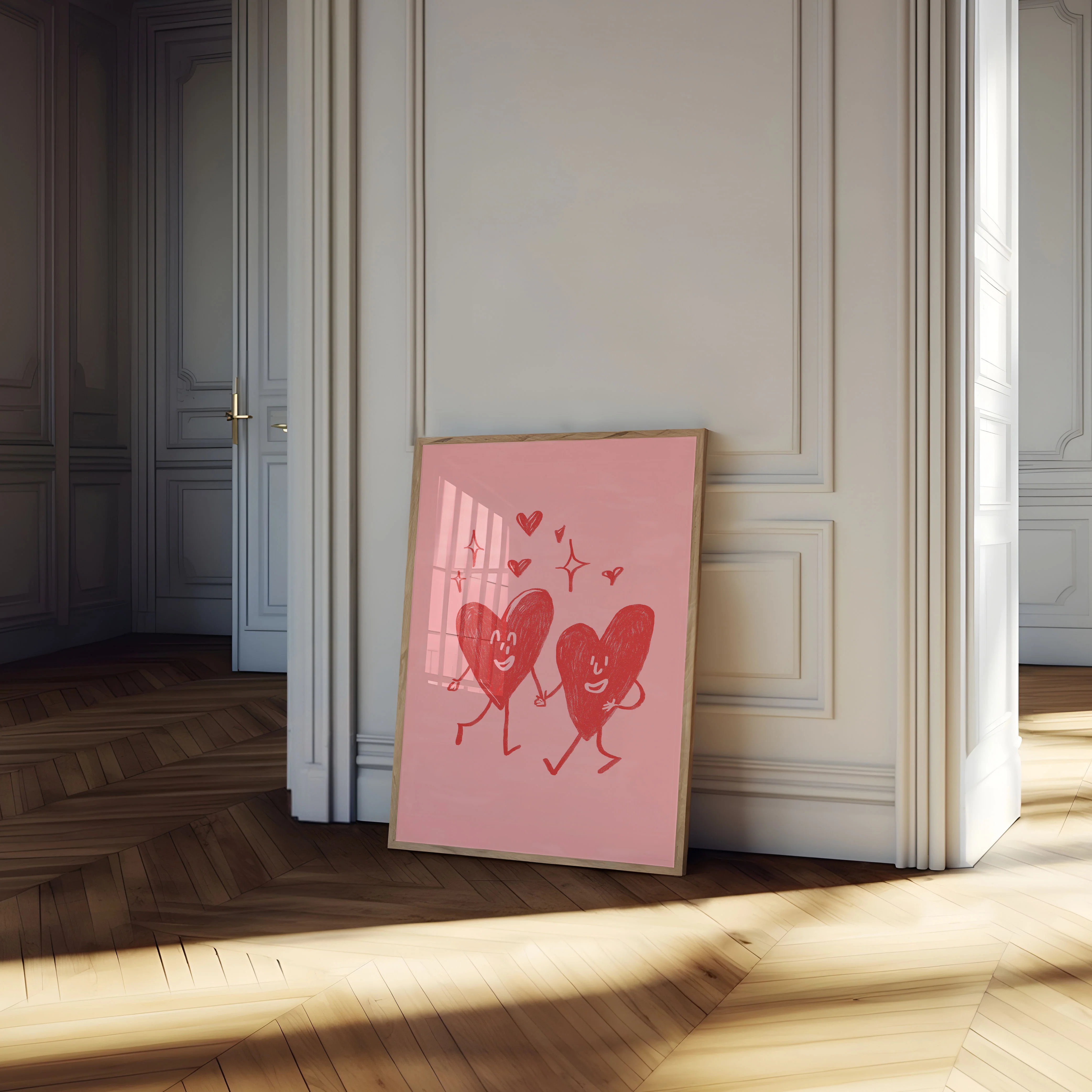 Happy Dancing Hearts Love Poster - Image 4