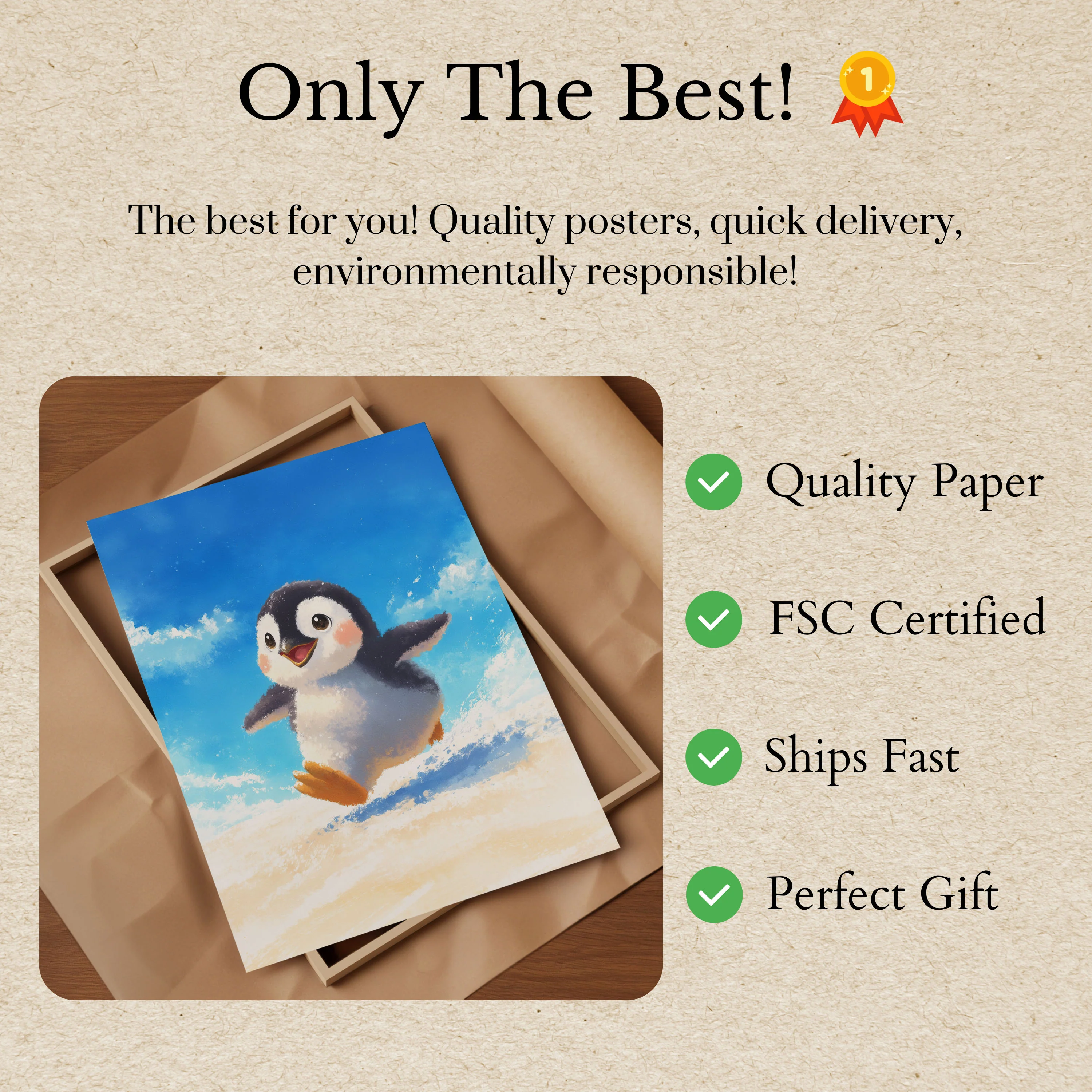Happy Dancing Penguin Poster - Image 3