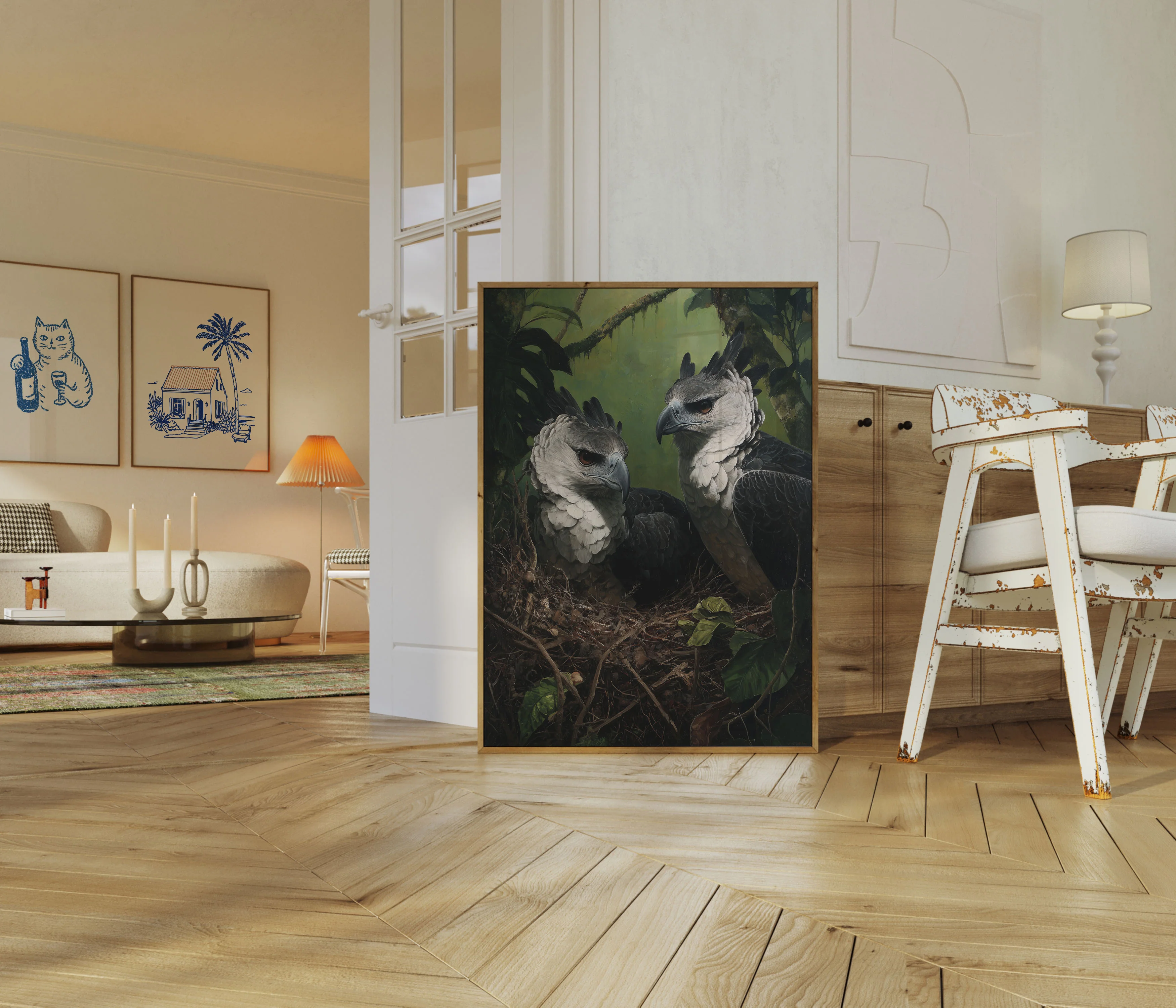 Harpy Eagles in Rainforest Poster - Image 5