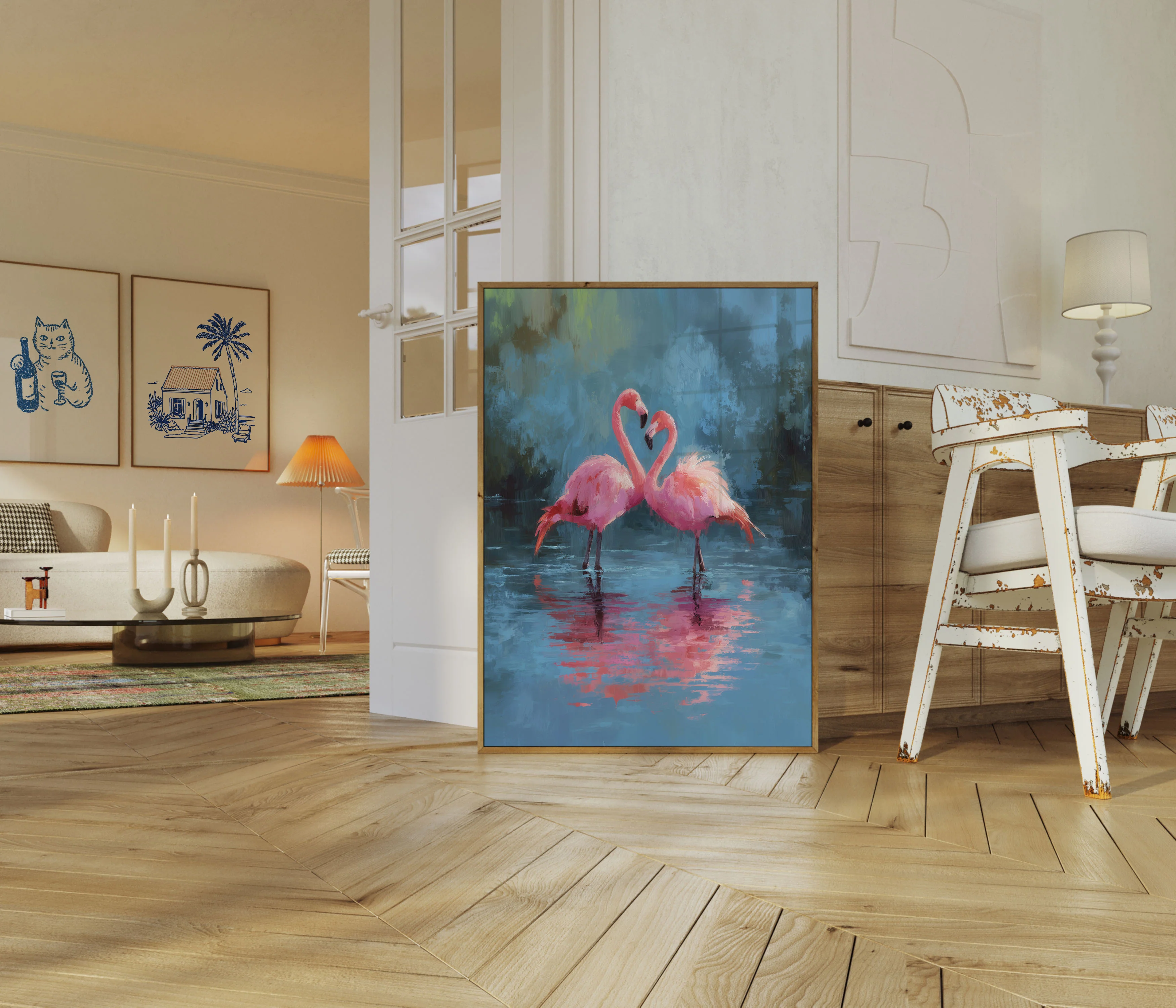 Heart of Pink Flamingos Poster - Image 5