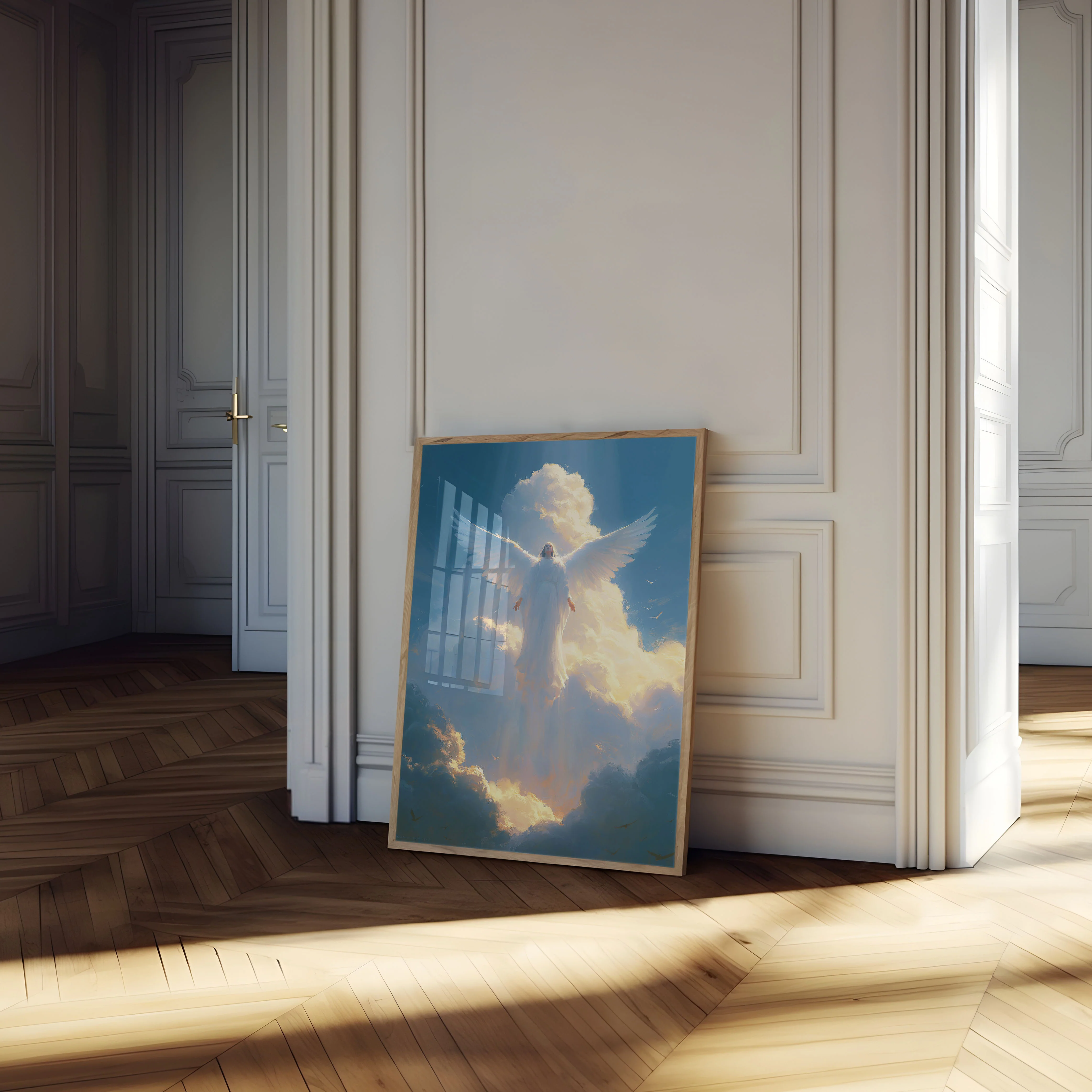 Heavenly Angel Wings Cloud Poster - Image 4