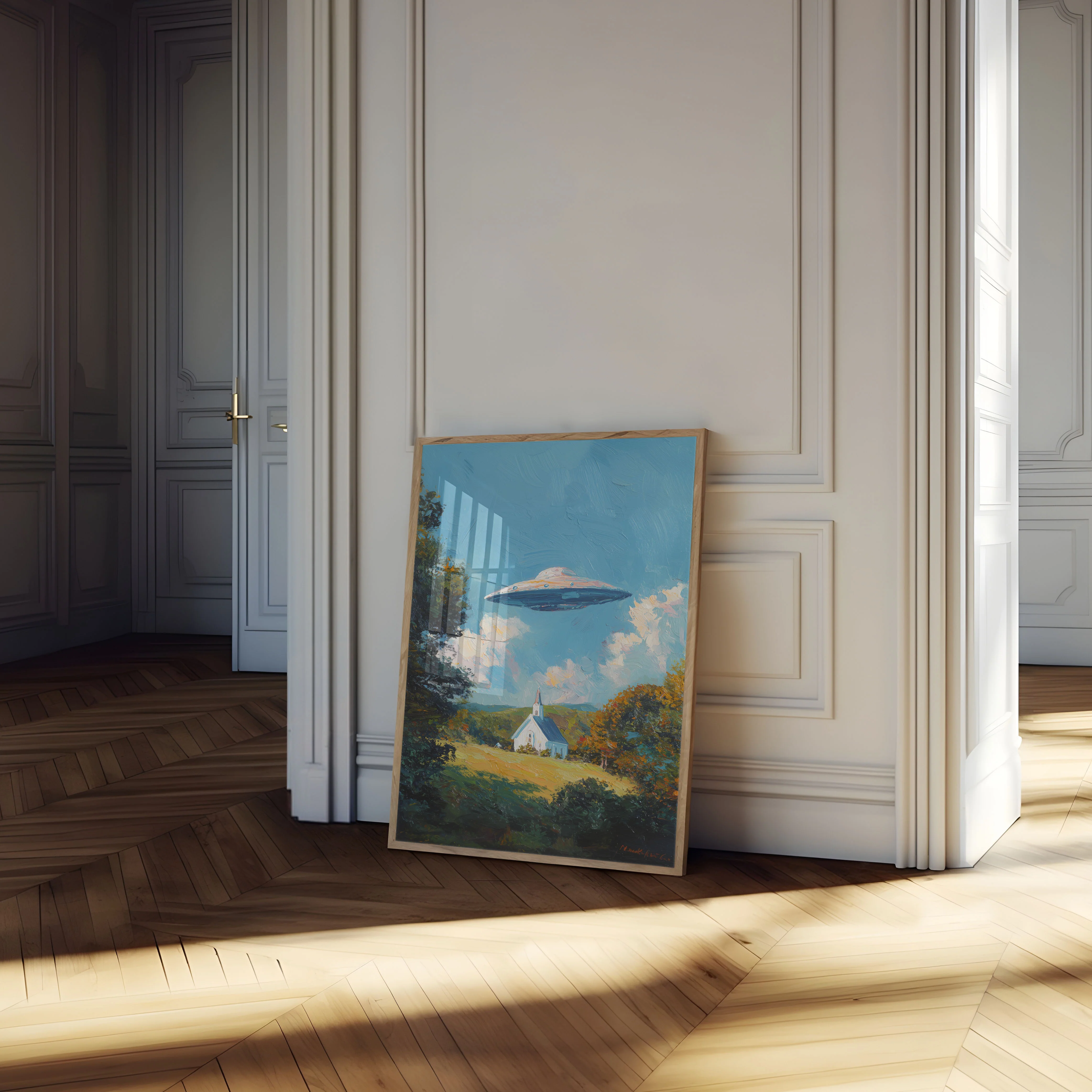 Heavenly Encounter UFO Poster - Image 4