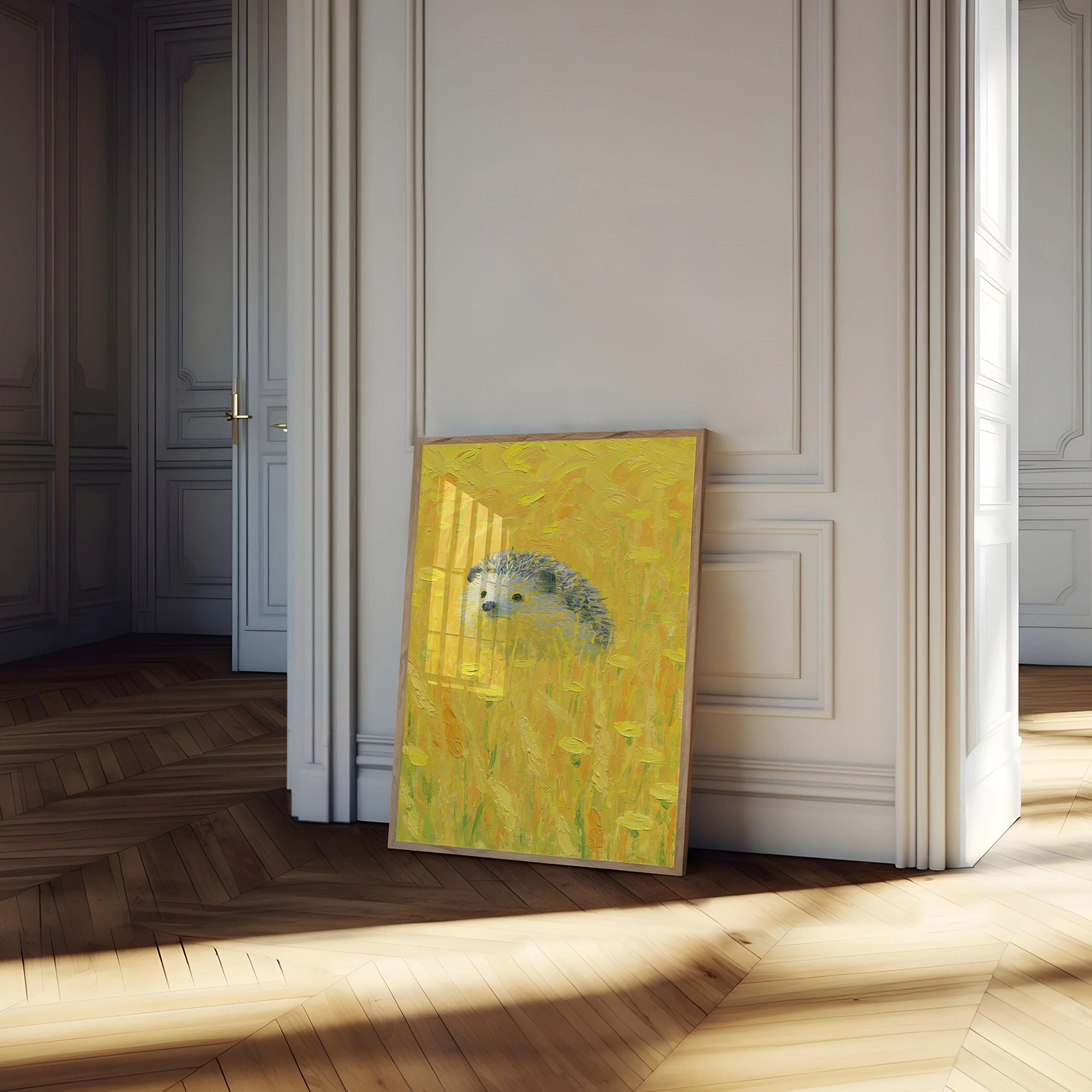 Hedgehog in Golden Field Poster - Image 4