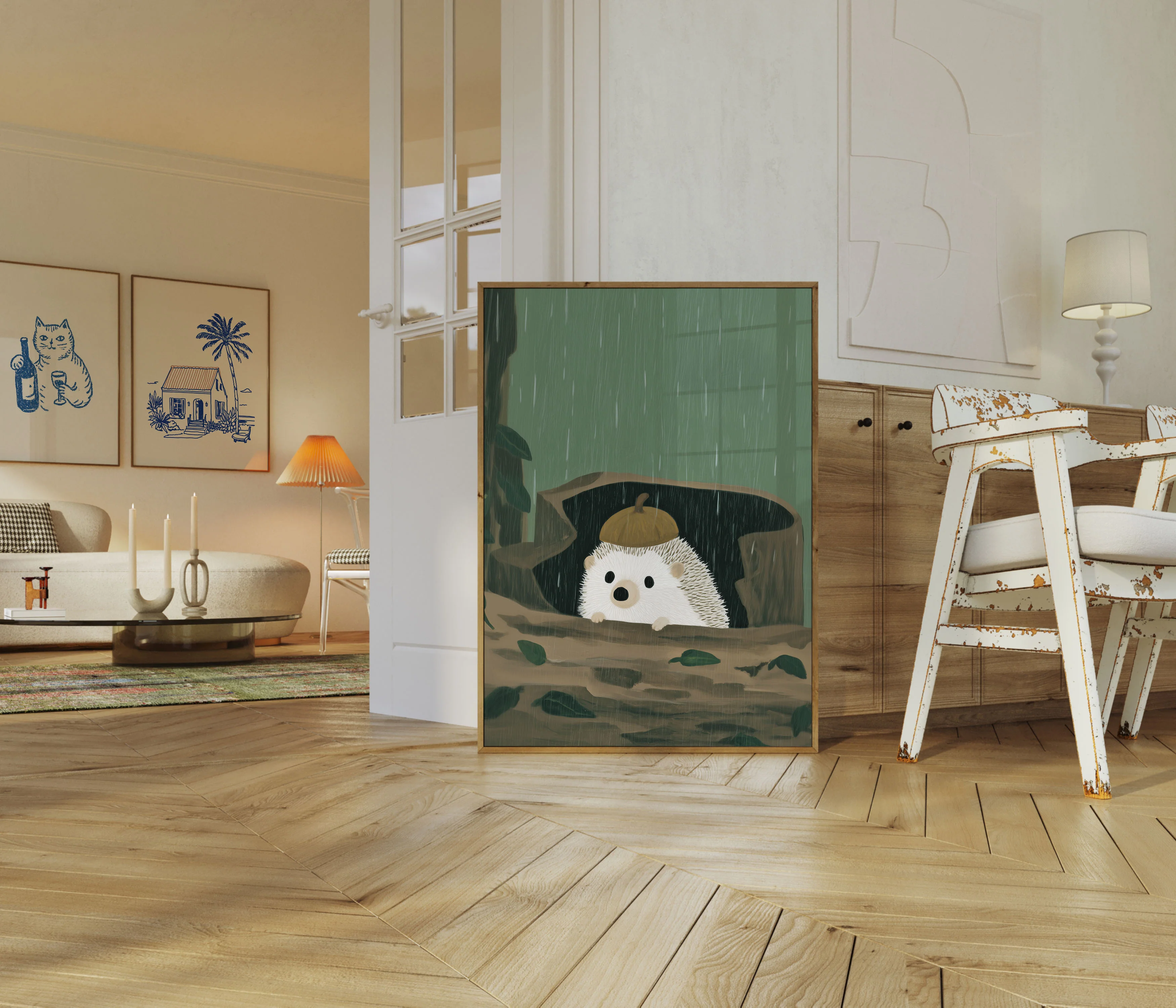 Hedgehog in the Rain Poster - Image 5