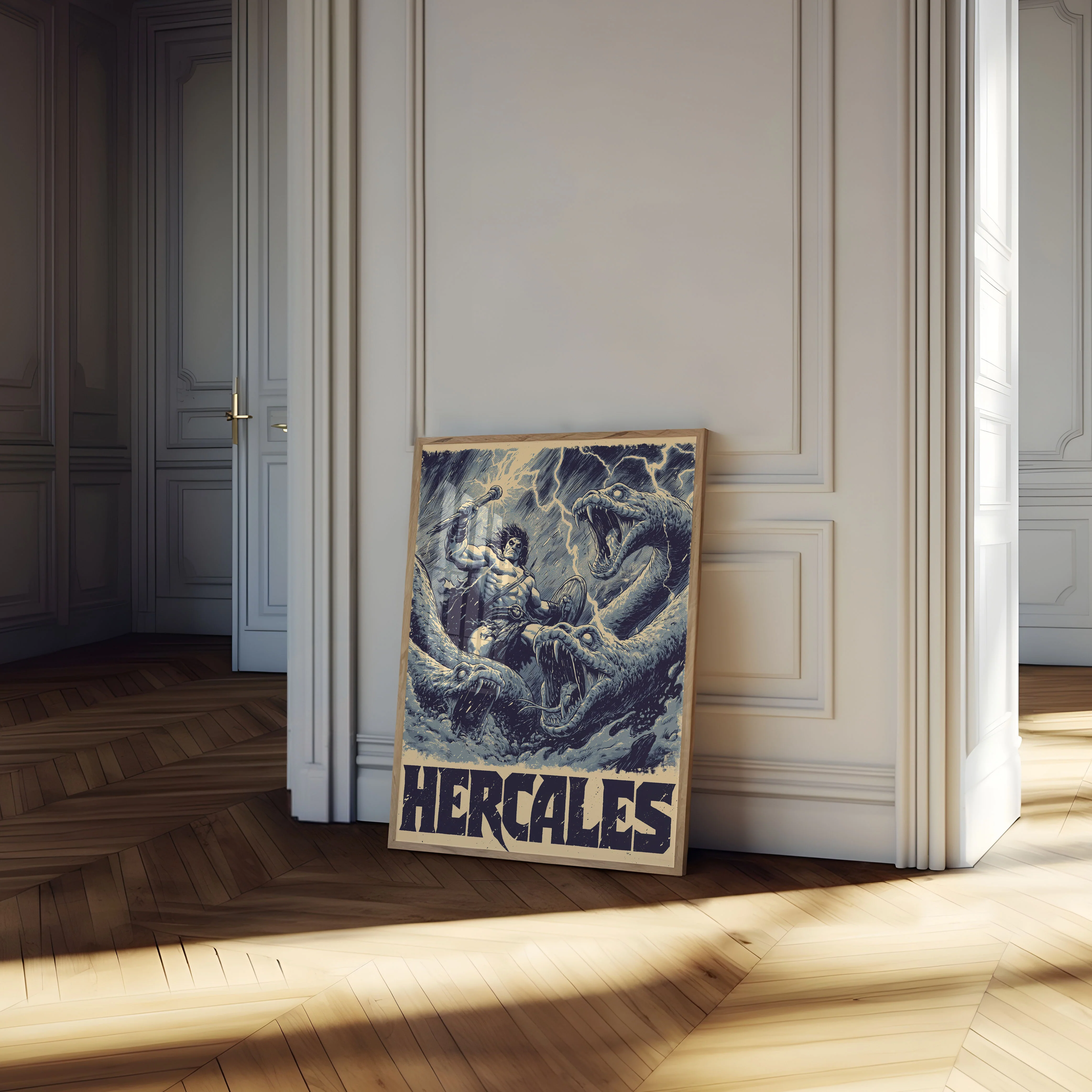 Heracles Fighting Monsters Poster - Image 4