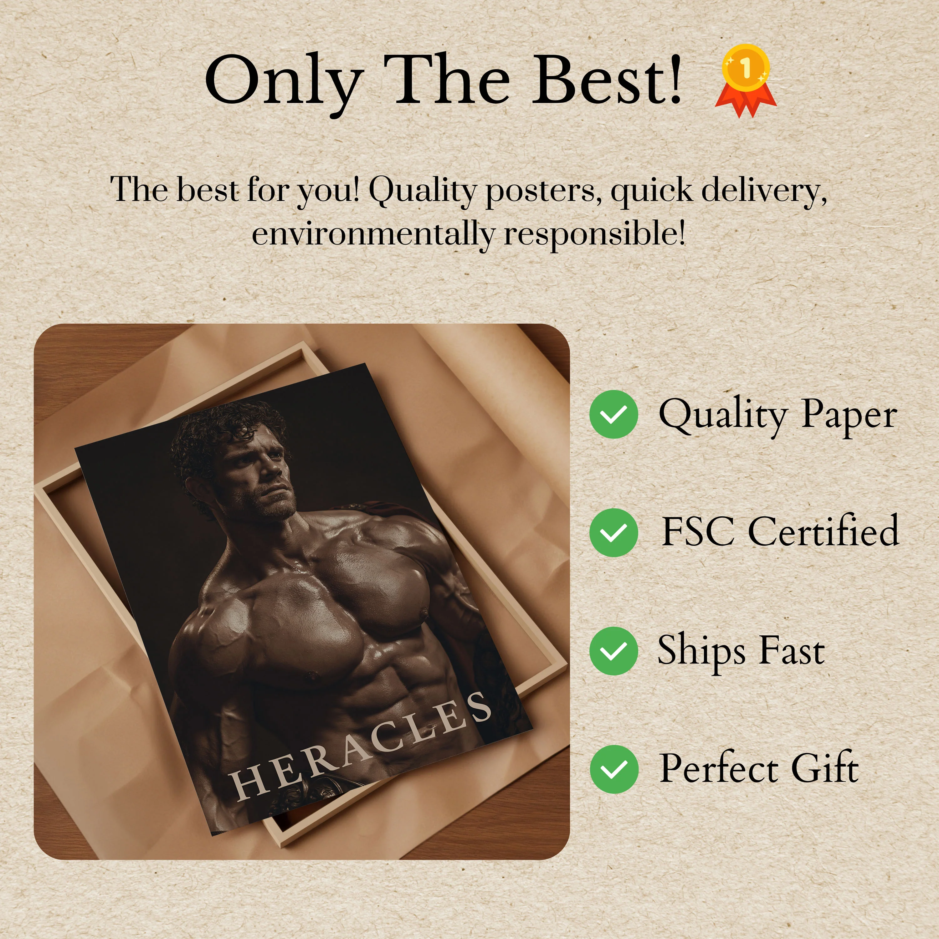 Heracles Greek Mythology Poster - Image 3