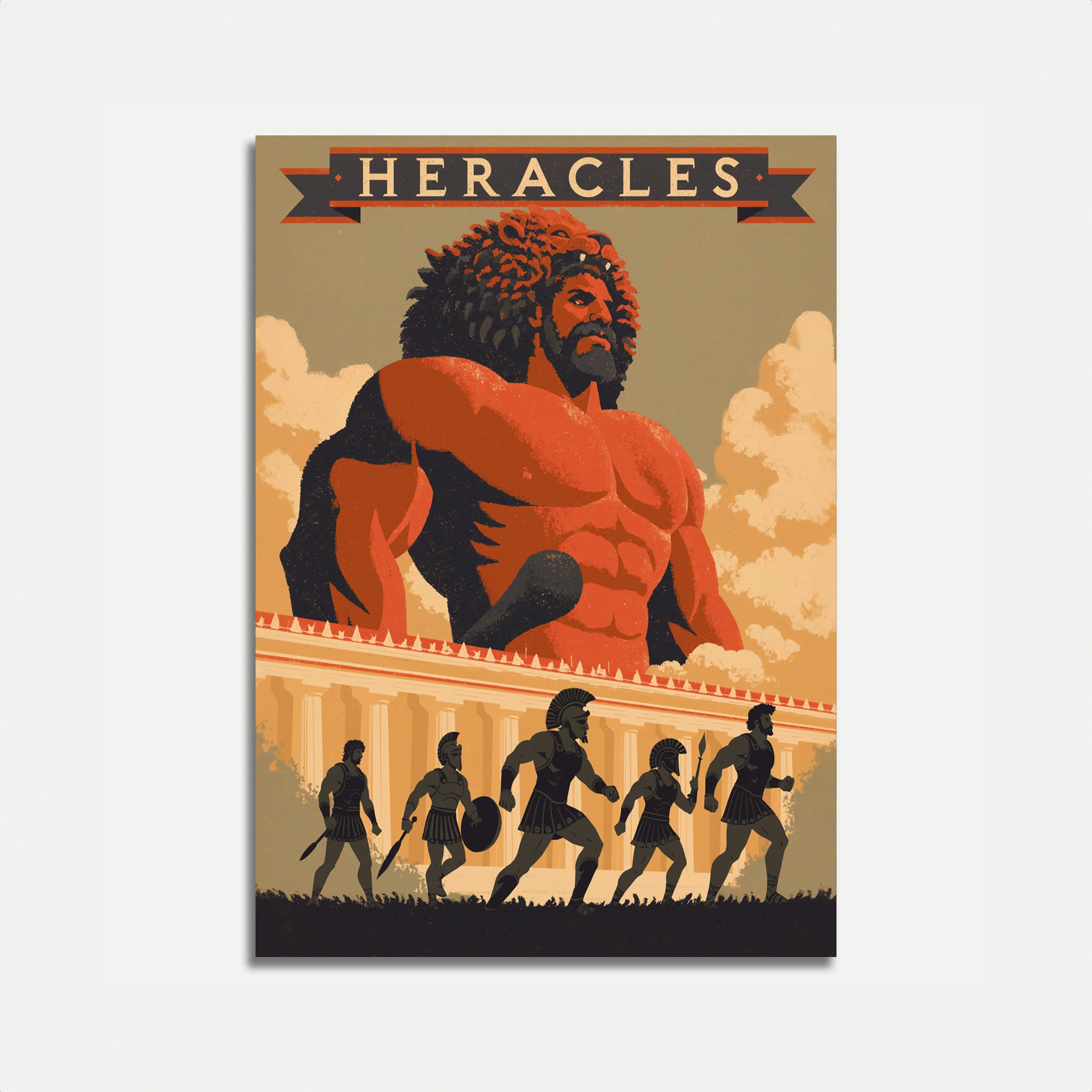 Heracles Greek Mythology Poster