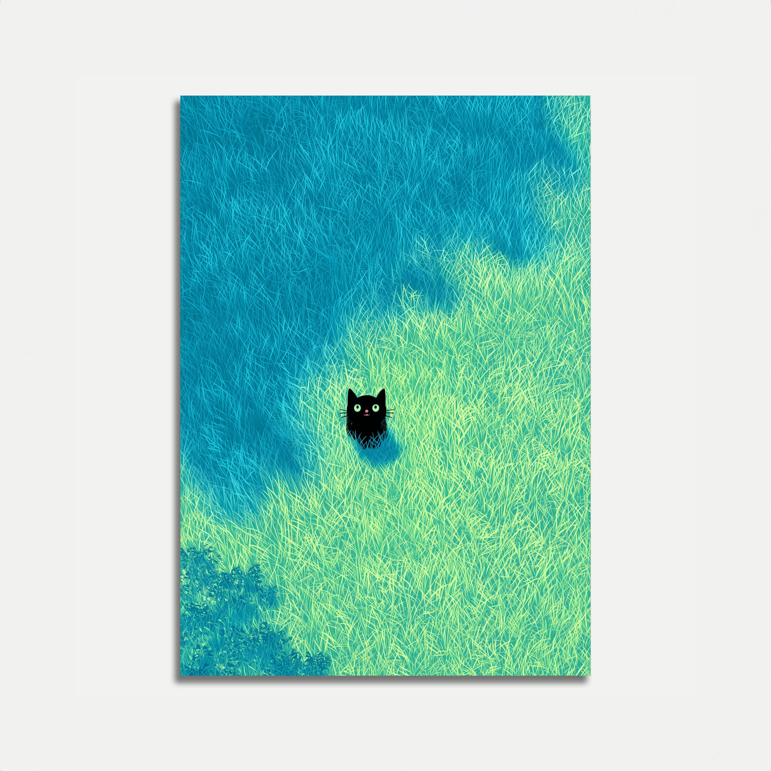 Hidden Black Cat Poster