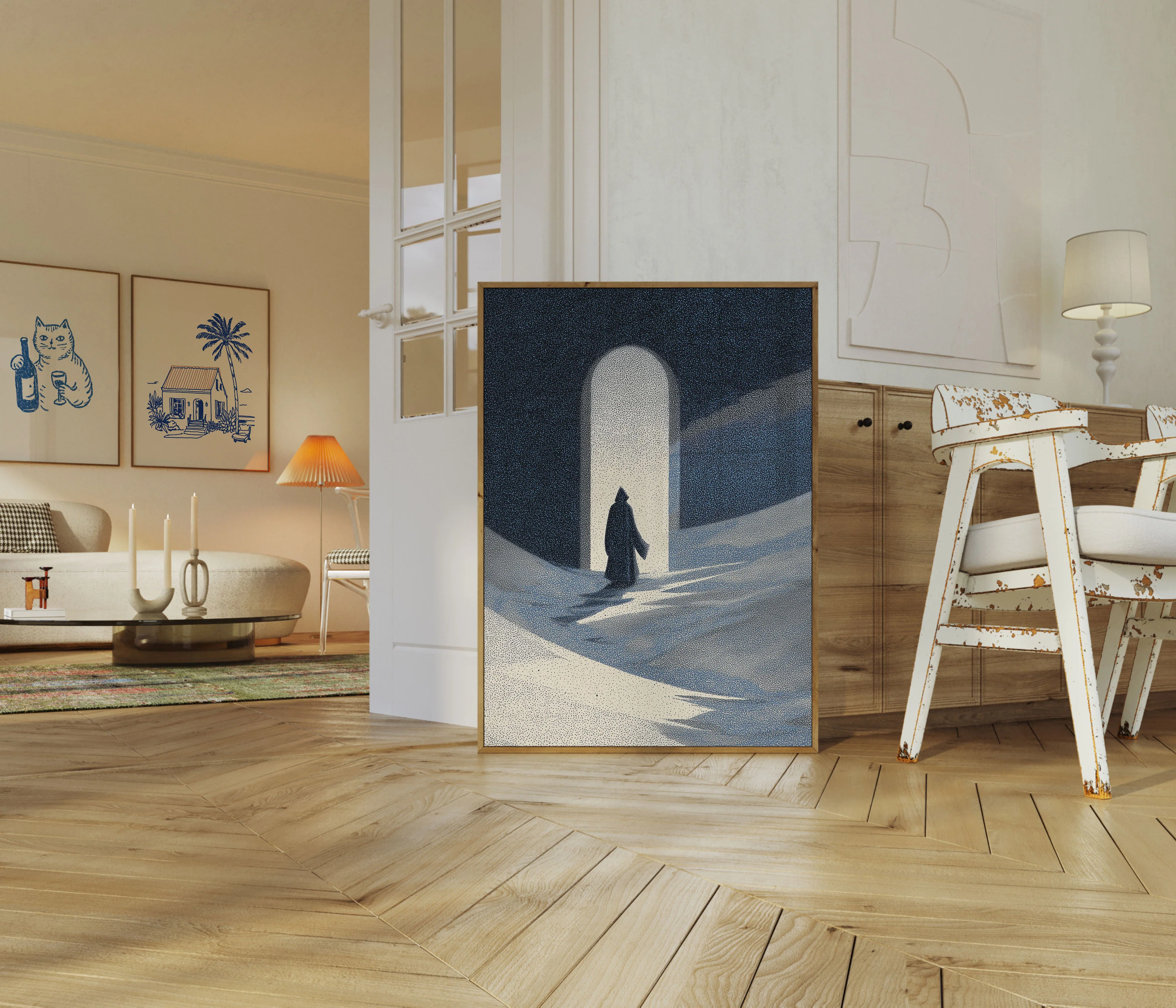 Hooded Figure Desert Gateway Poster - Image 5