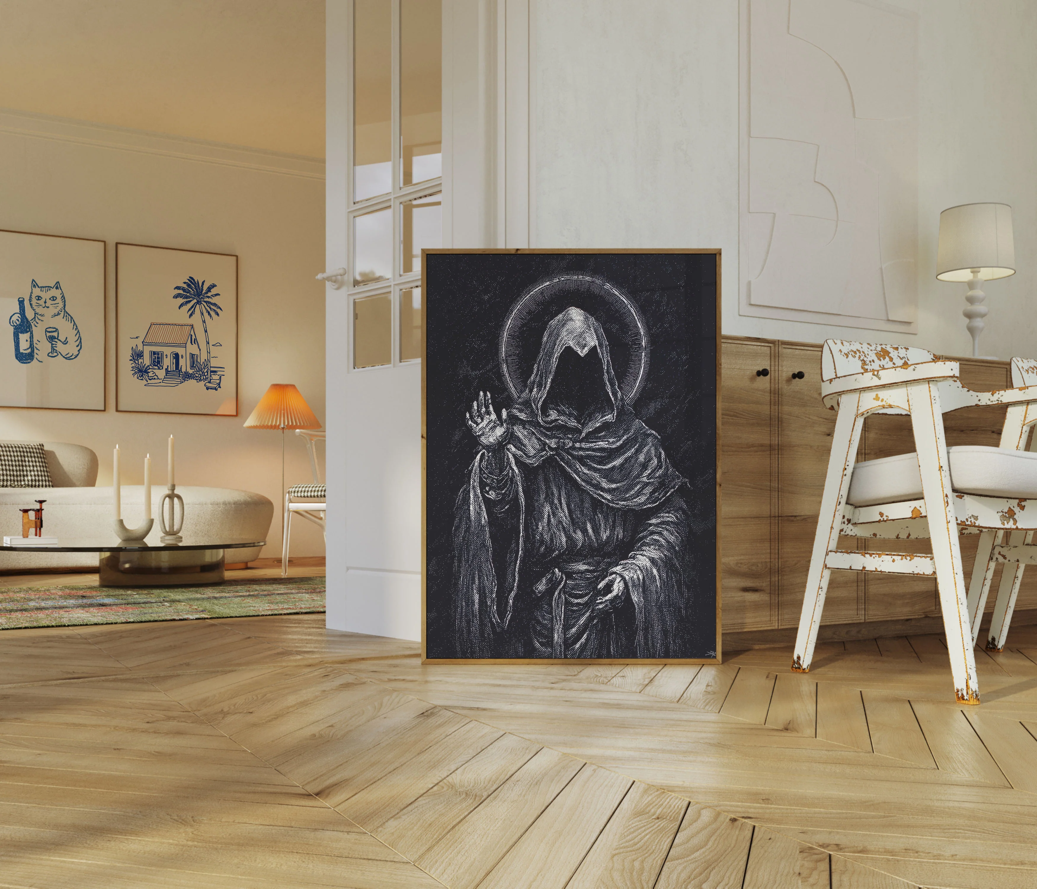 Hooded Saint with Halo Poster - Image 5