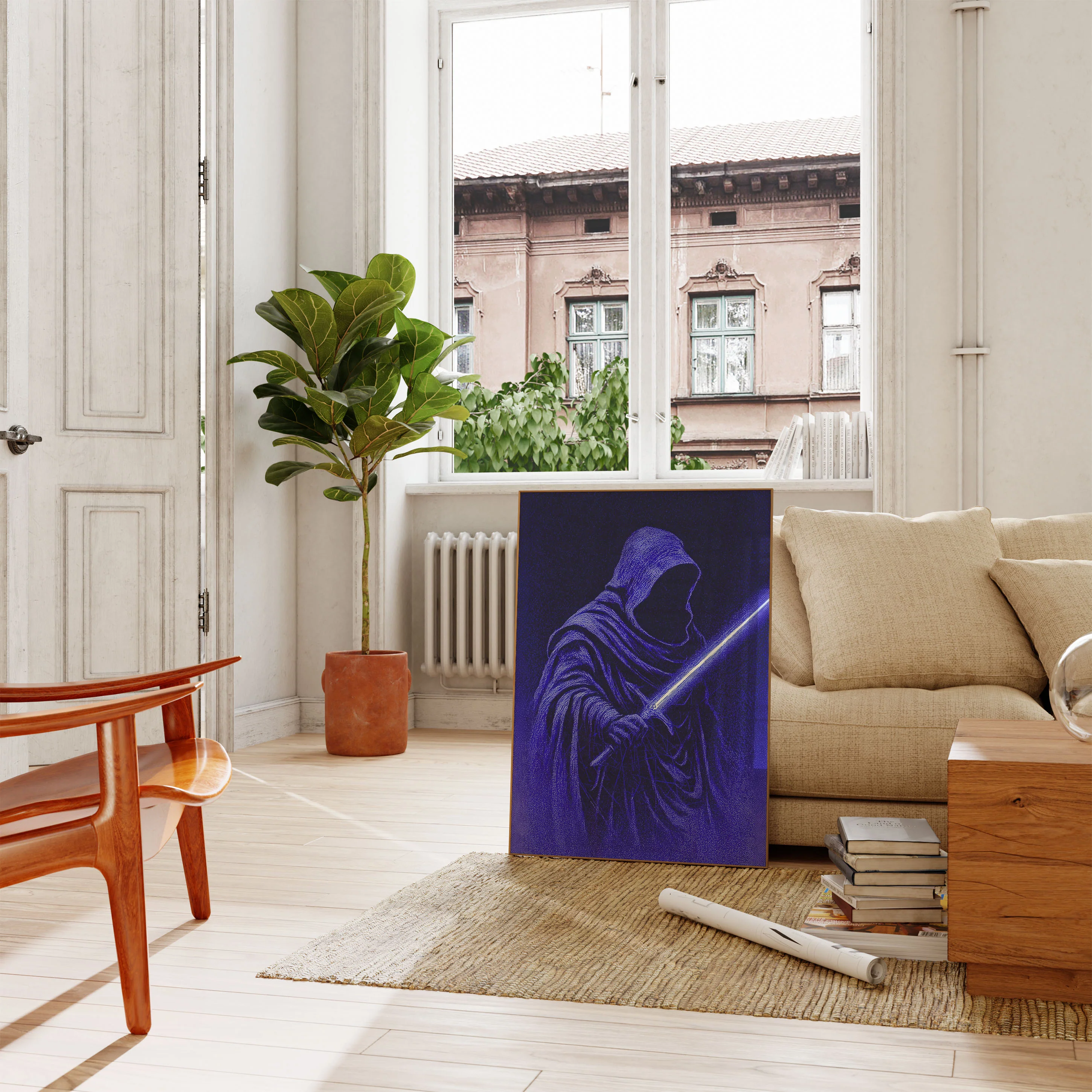 Hooded Warrior with Lightsaber Poster - Image 2