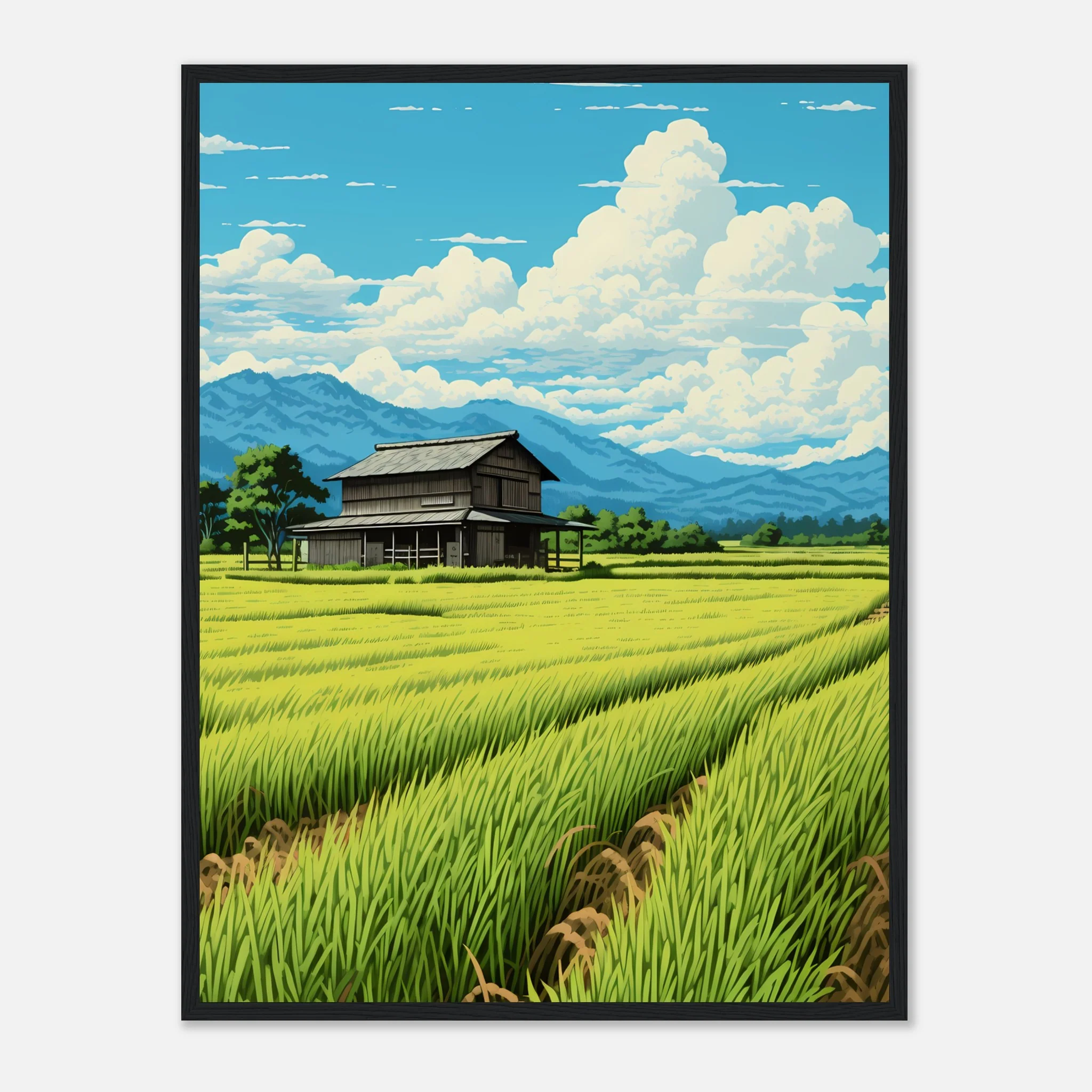 House In Ricefield - Poster - Image 14