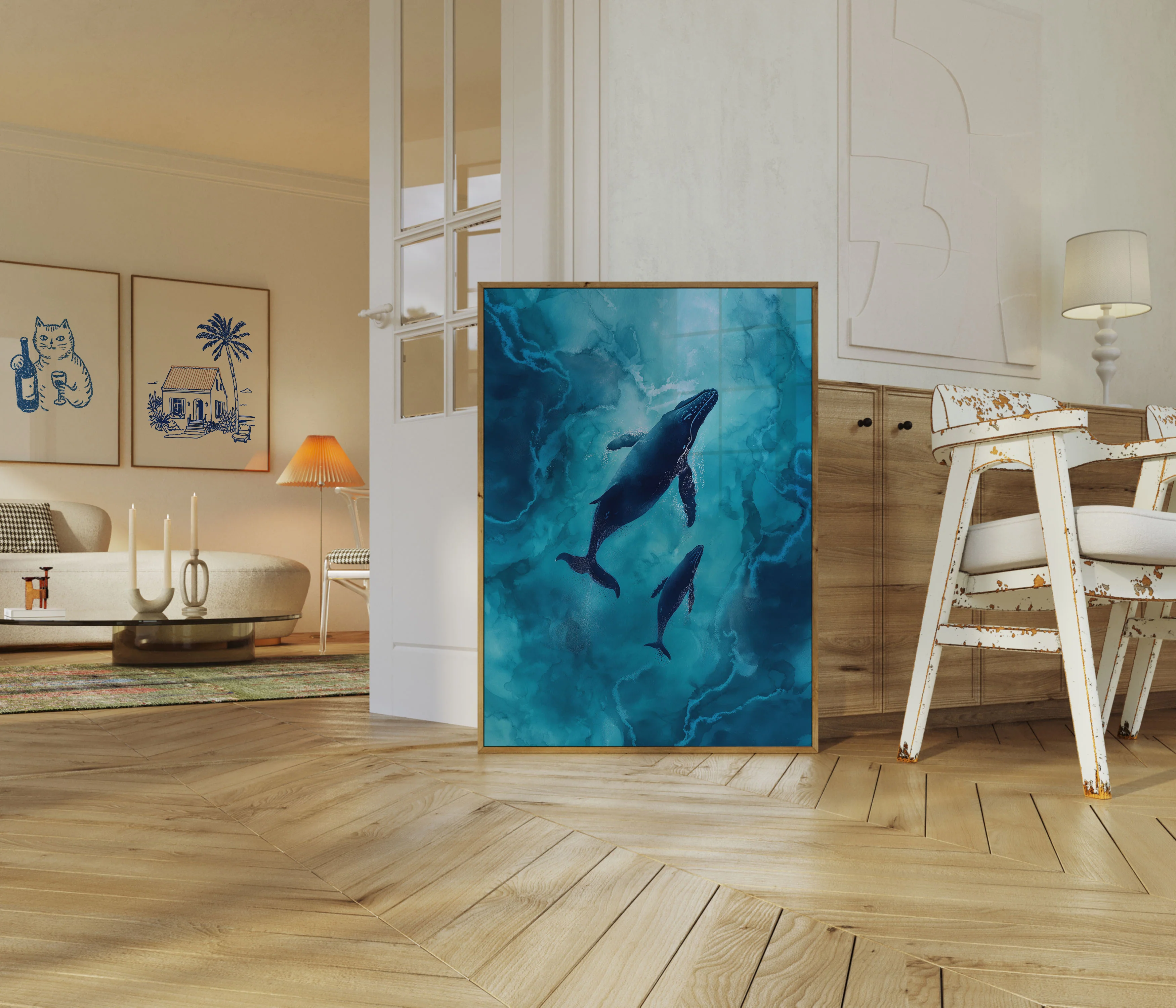Humpback Whales Ocean Deep Poster - Image 5