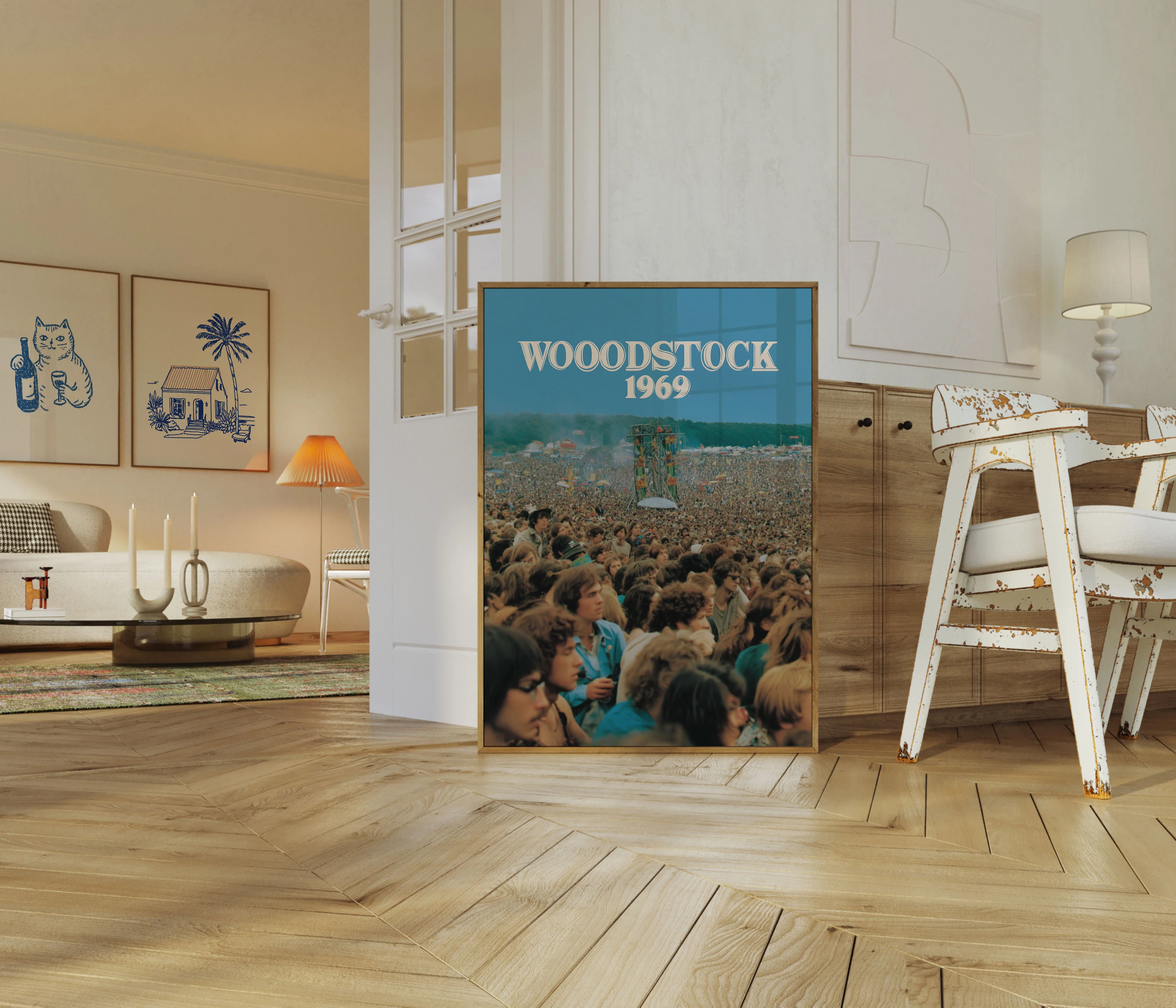 Iconic Woodstock 1969 Music Poster - Image 5