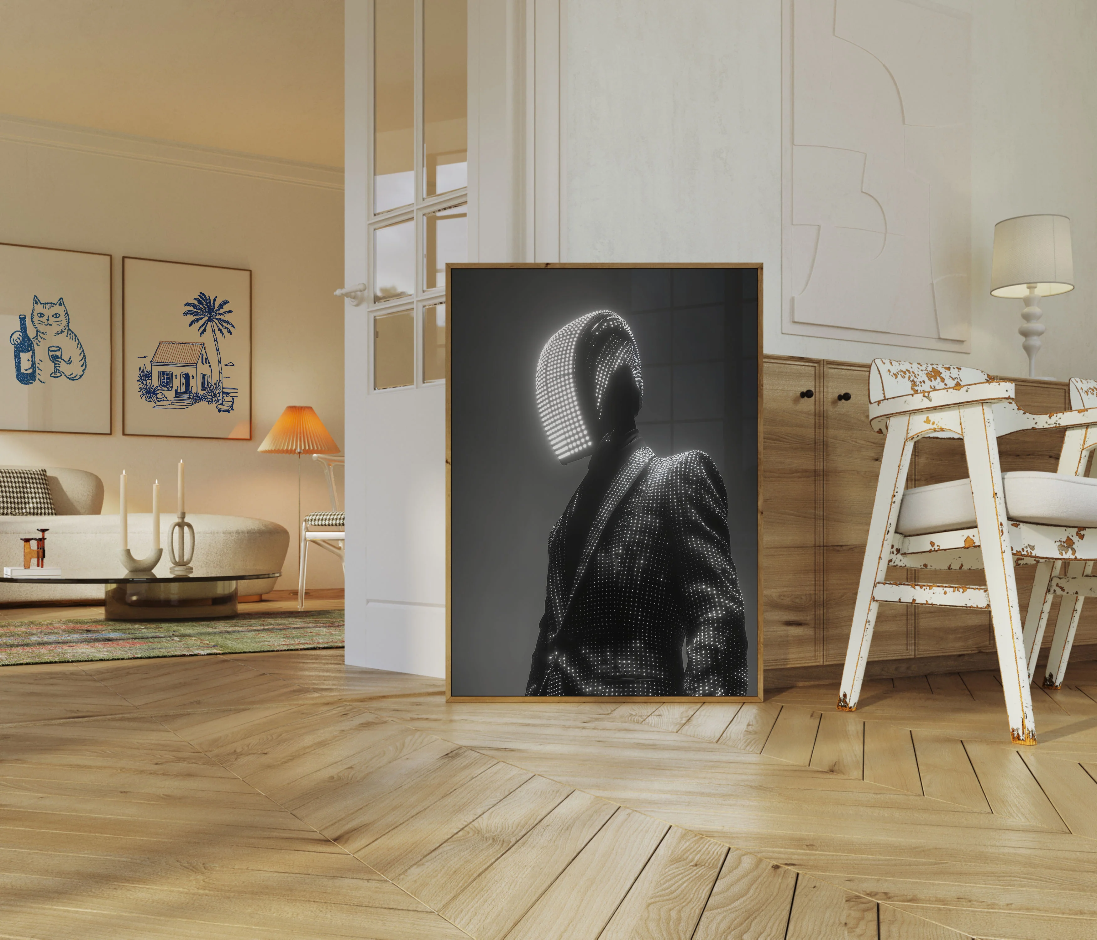 Illuminated Digital Silhouette Poster - Image 5