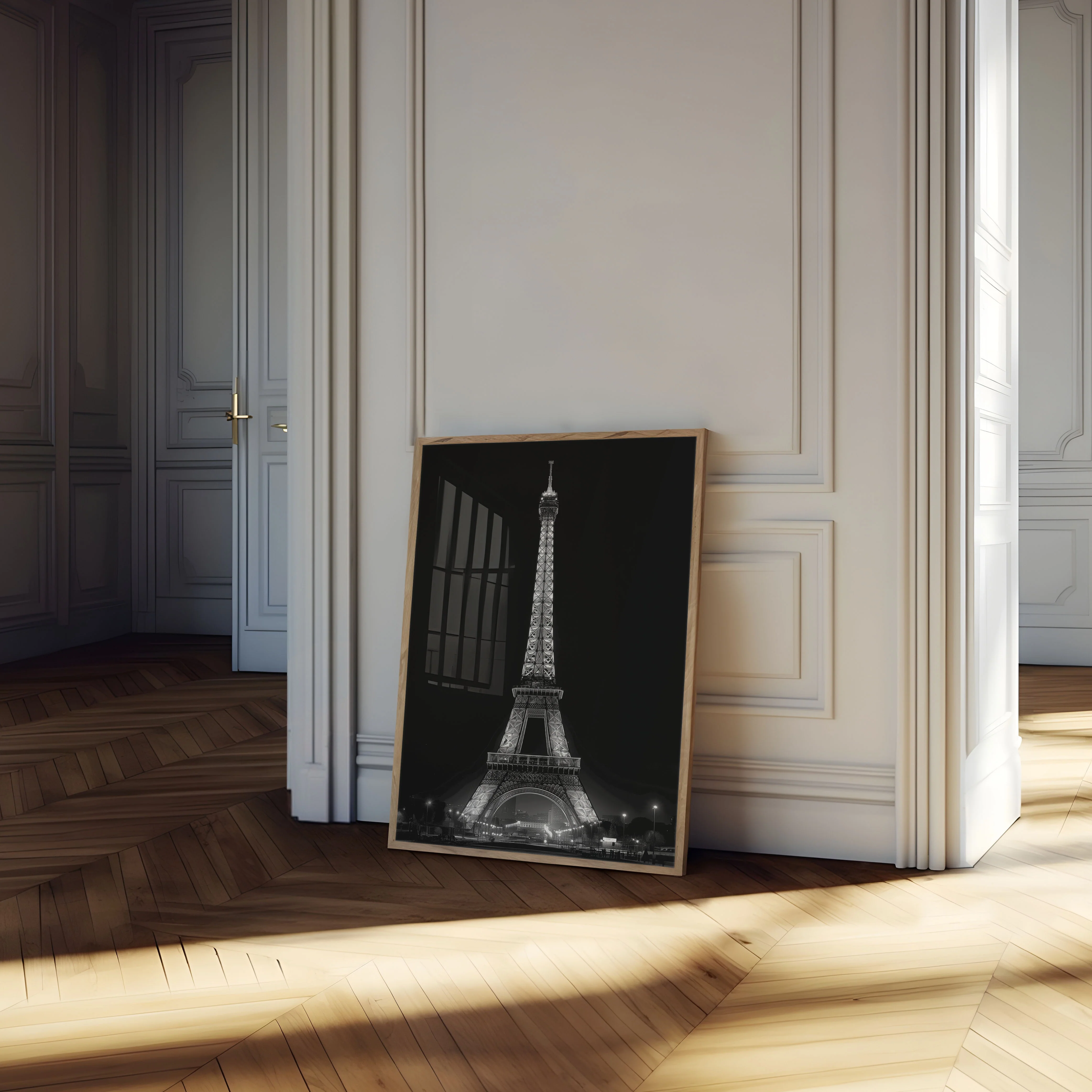 Illuminated Paris Landmark Poster - Image 4