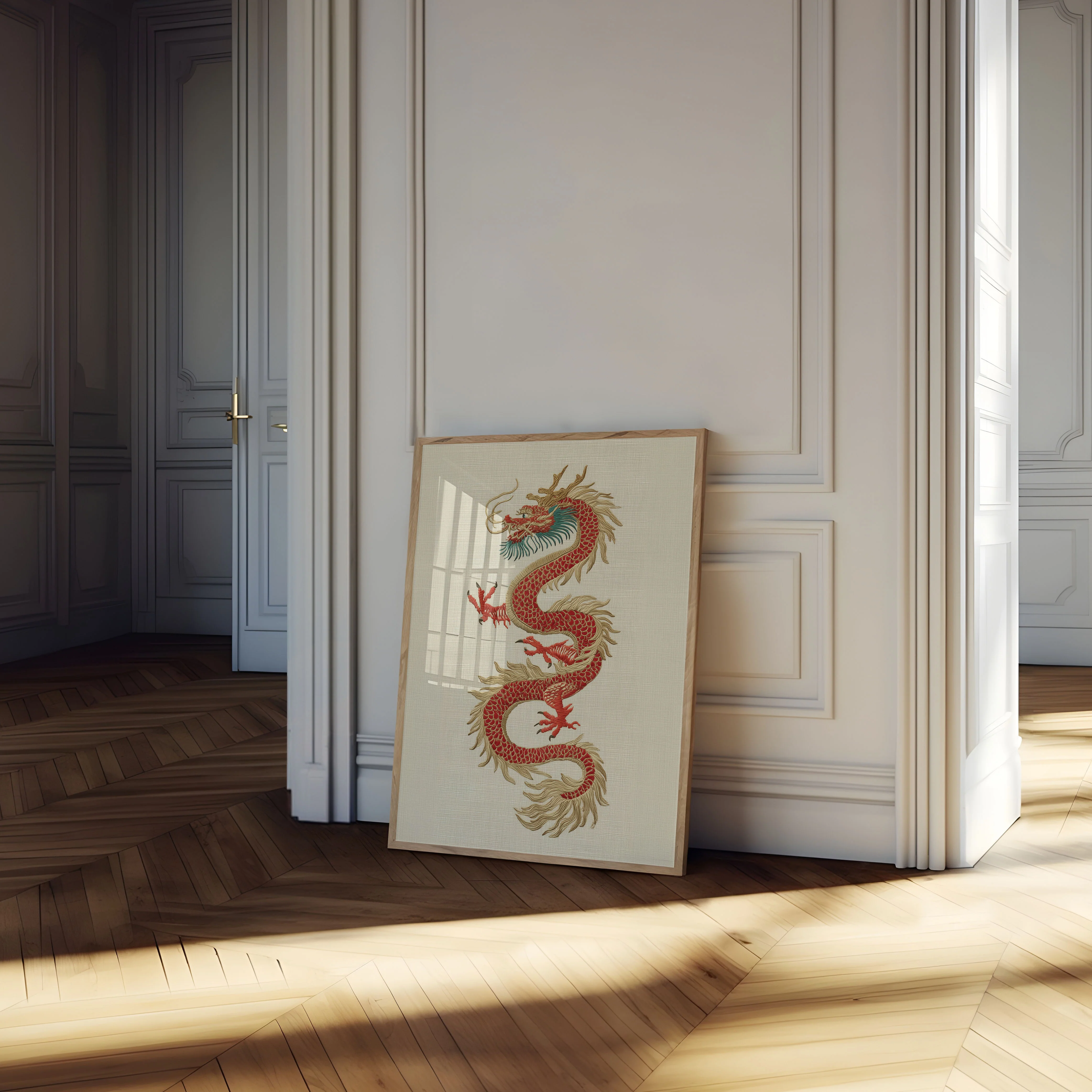 Imperial Red Dragon Art Poster - Image 4