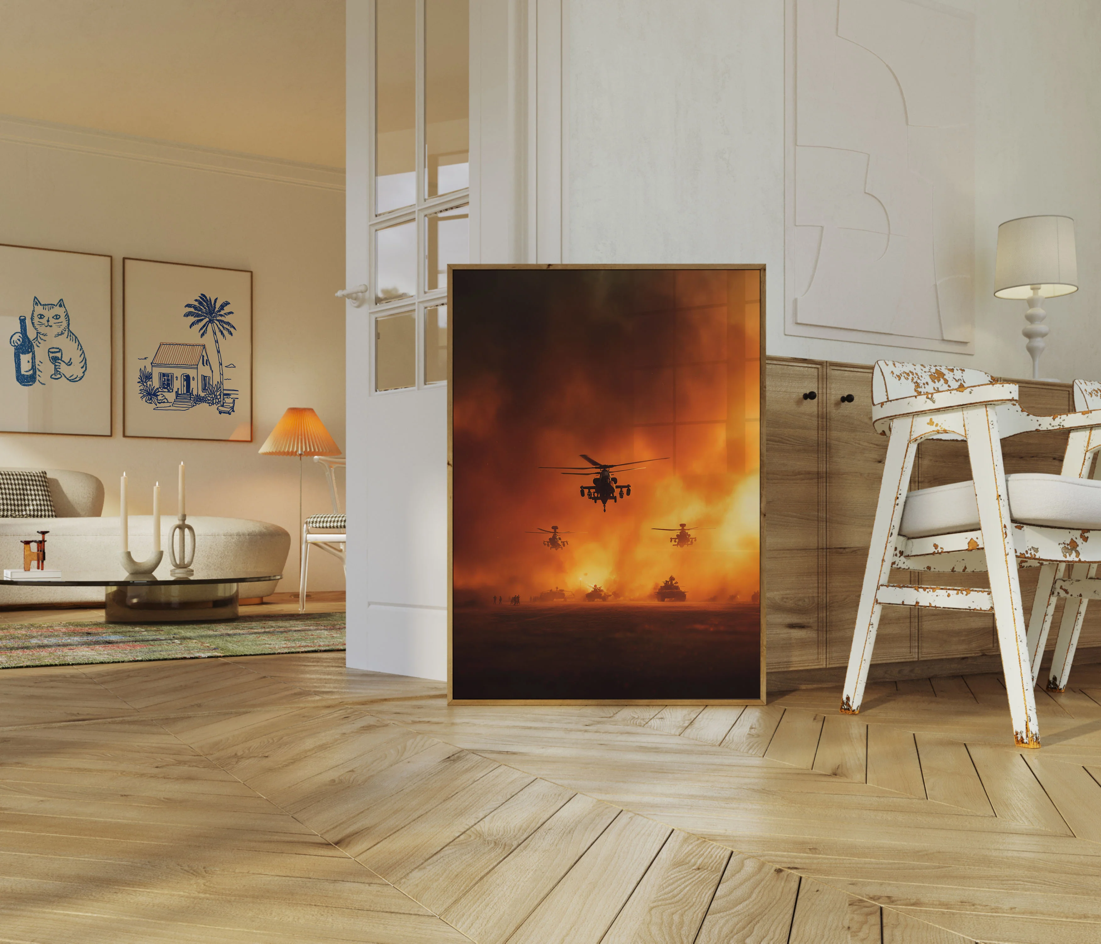 Inferno Battlefield Military Poster - Image 5
