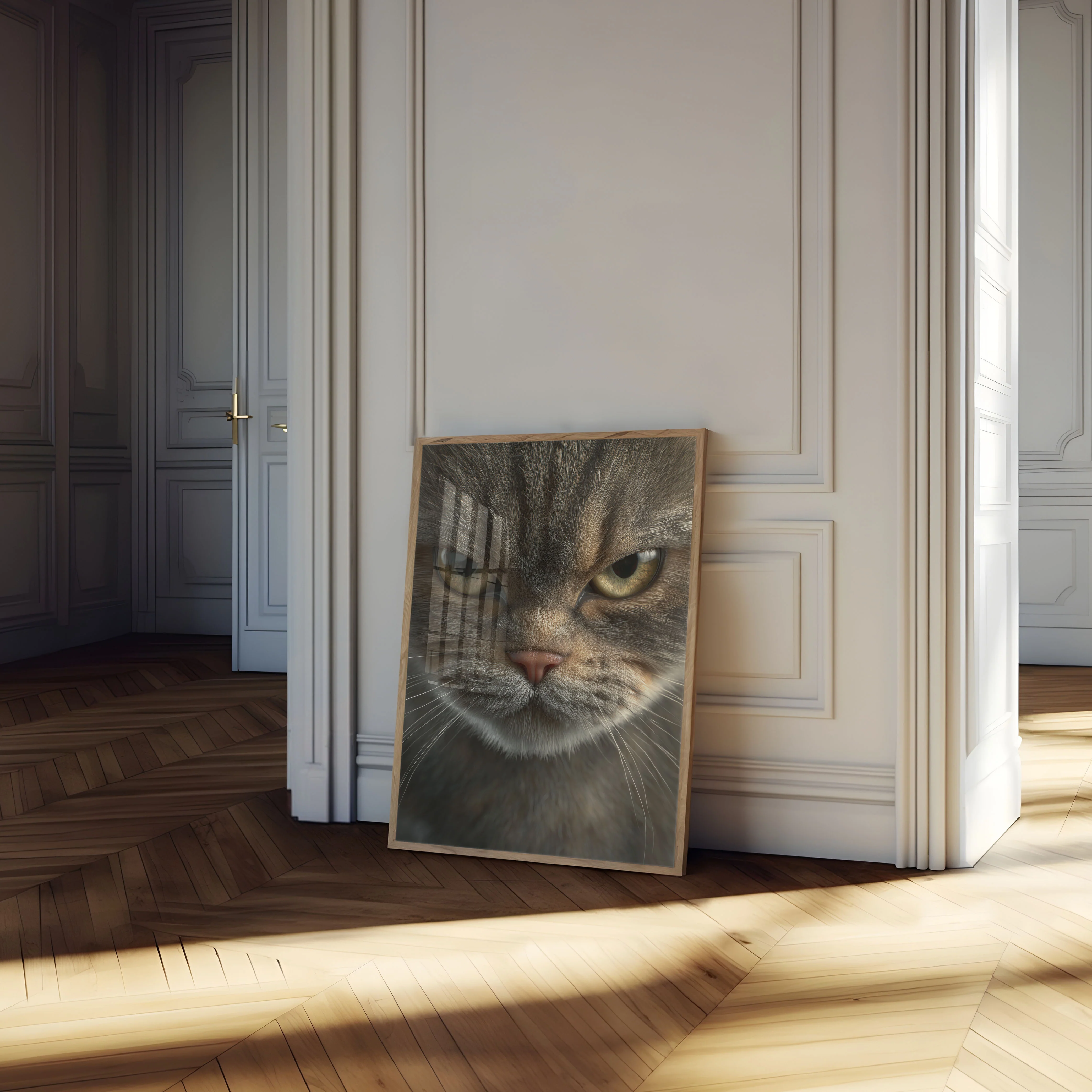 Intense Feline Gaze Poster - Image 4