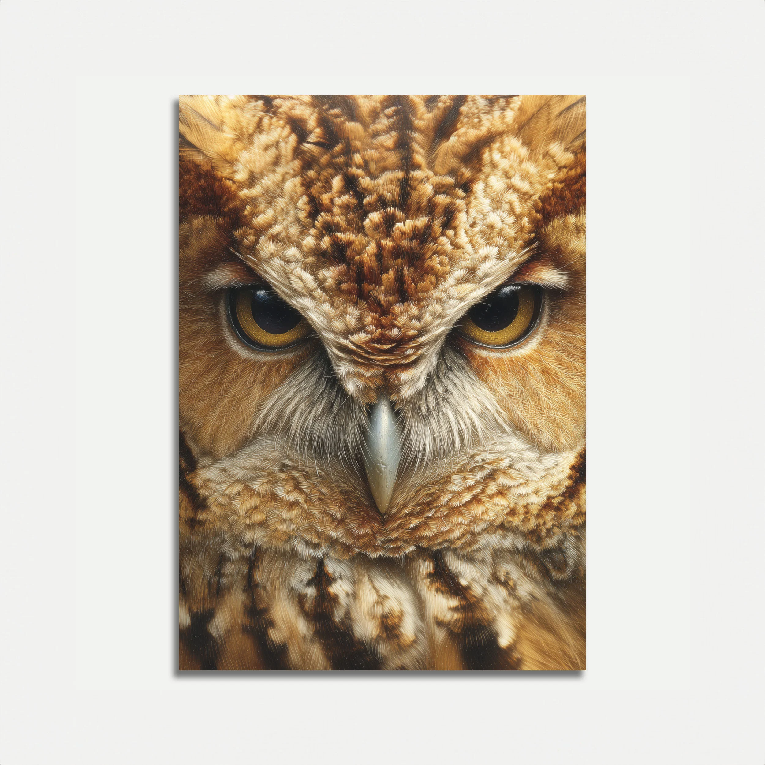 Intense Owl Gaze Poster