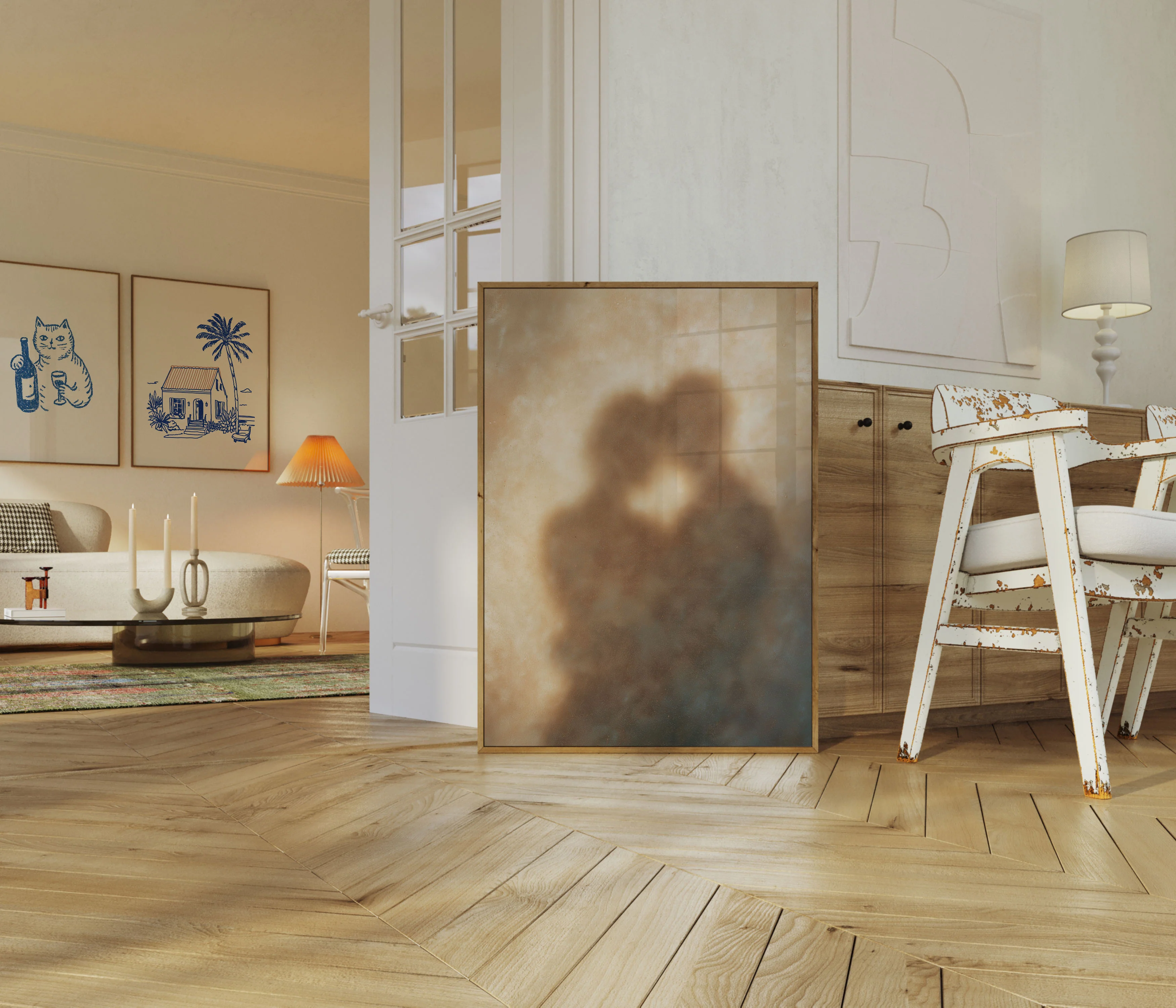 Intimate Silhouette Love Poster - Image 5