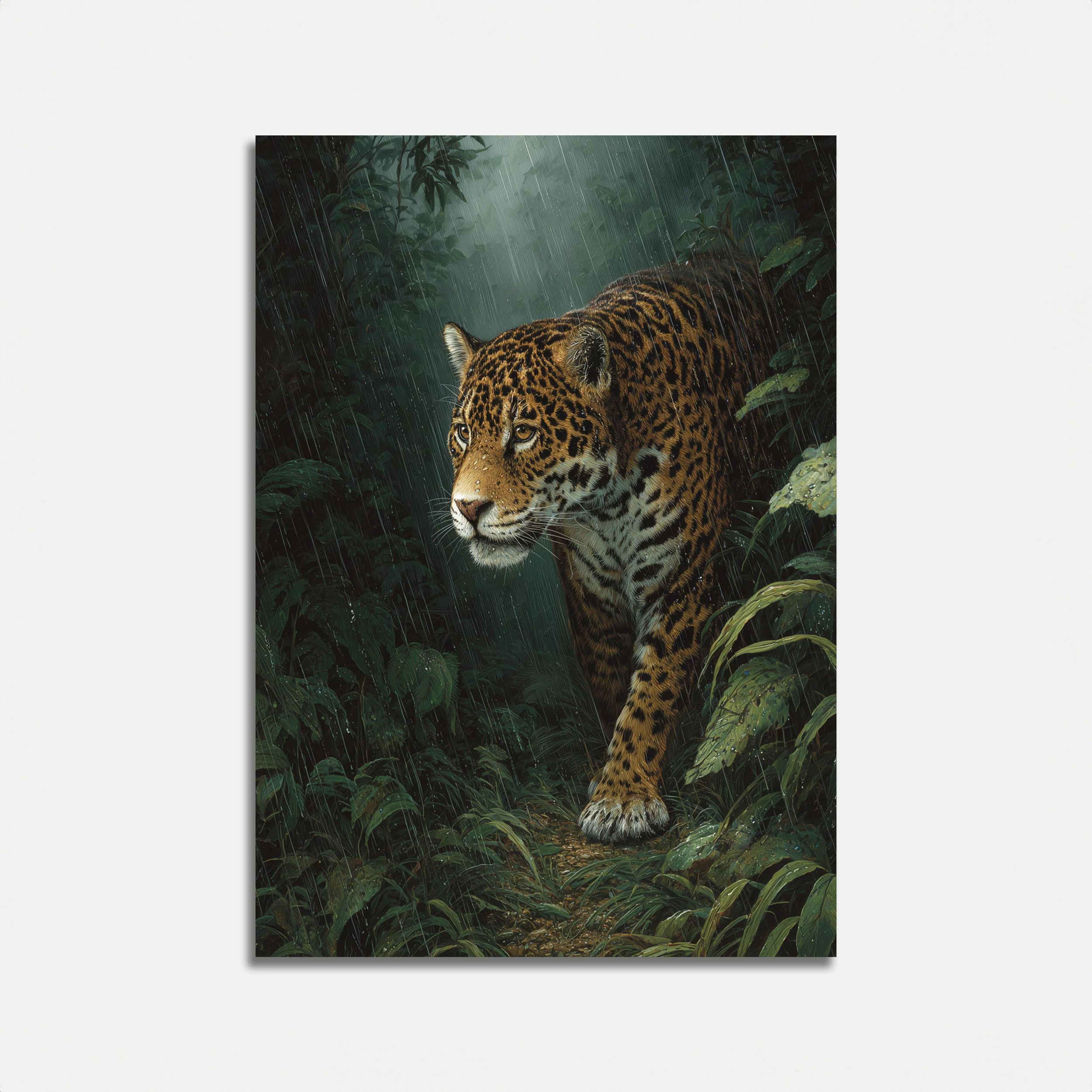 Jaguar in the Rainforest Poster