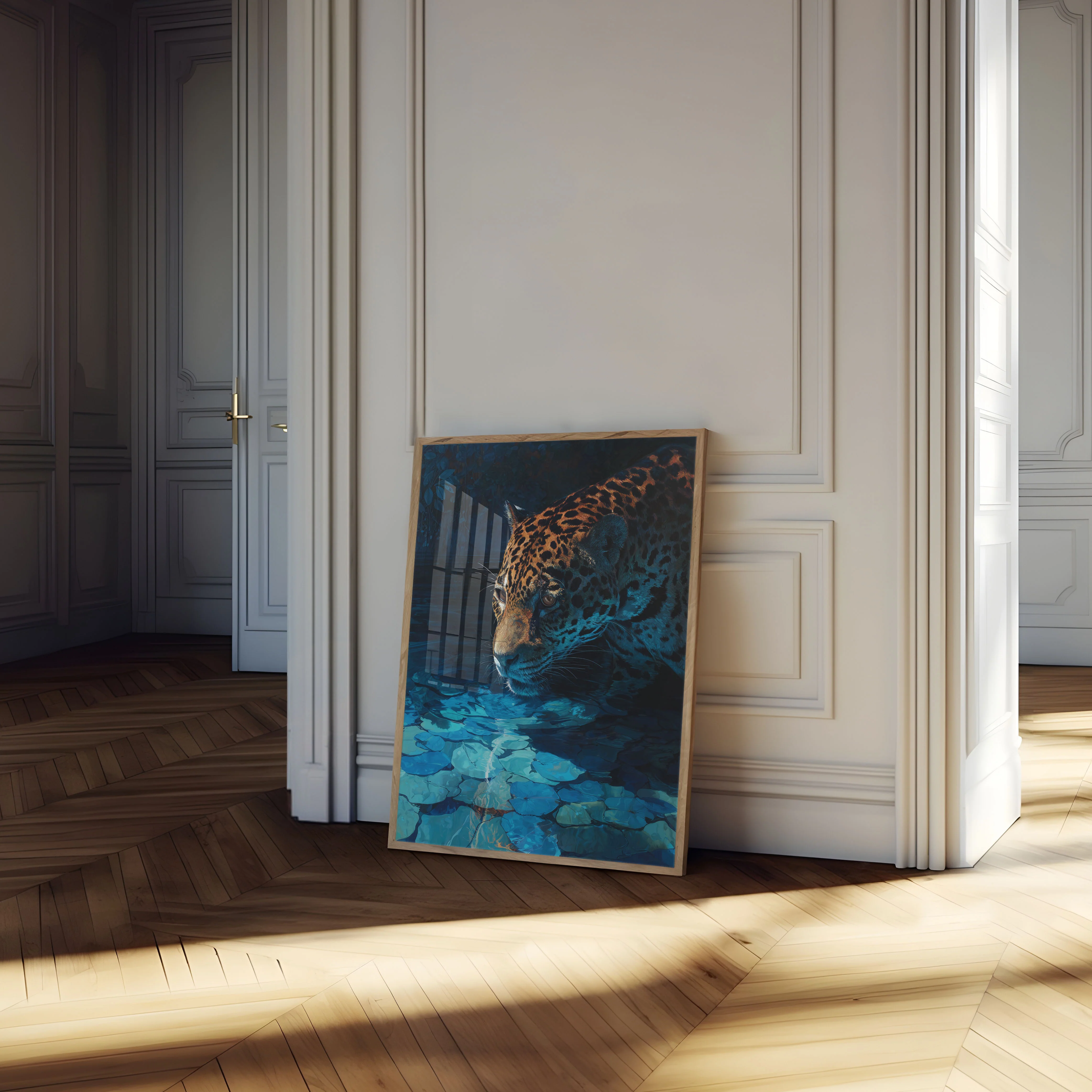 Jaguar in the Water Poster - Image 4