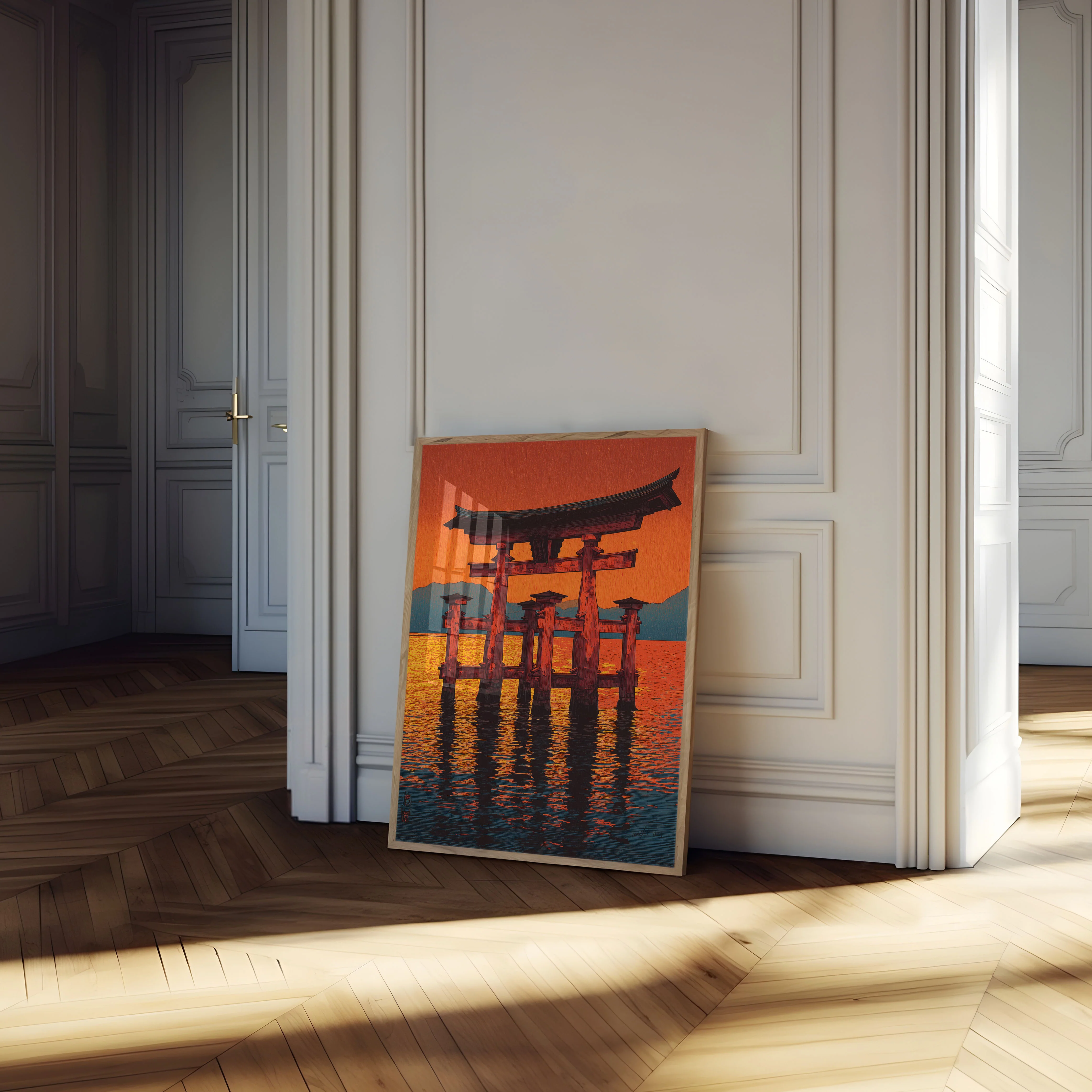 Japanese Torii Gate Sunset Poster - Image 4