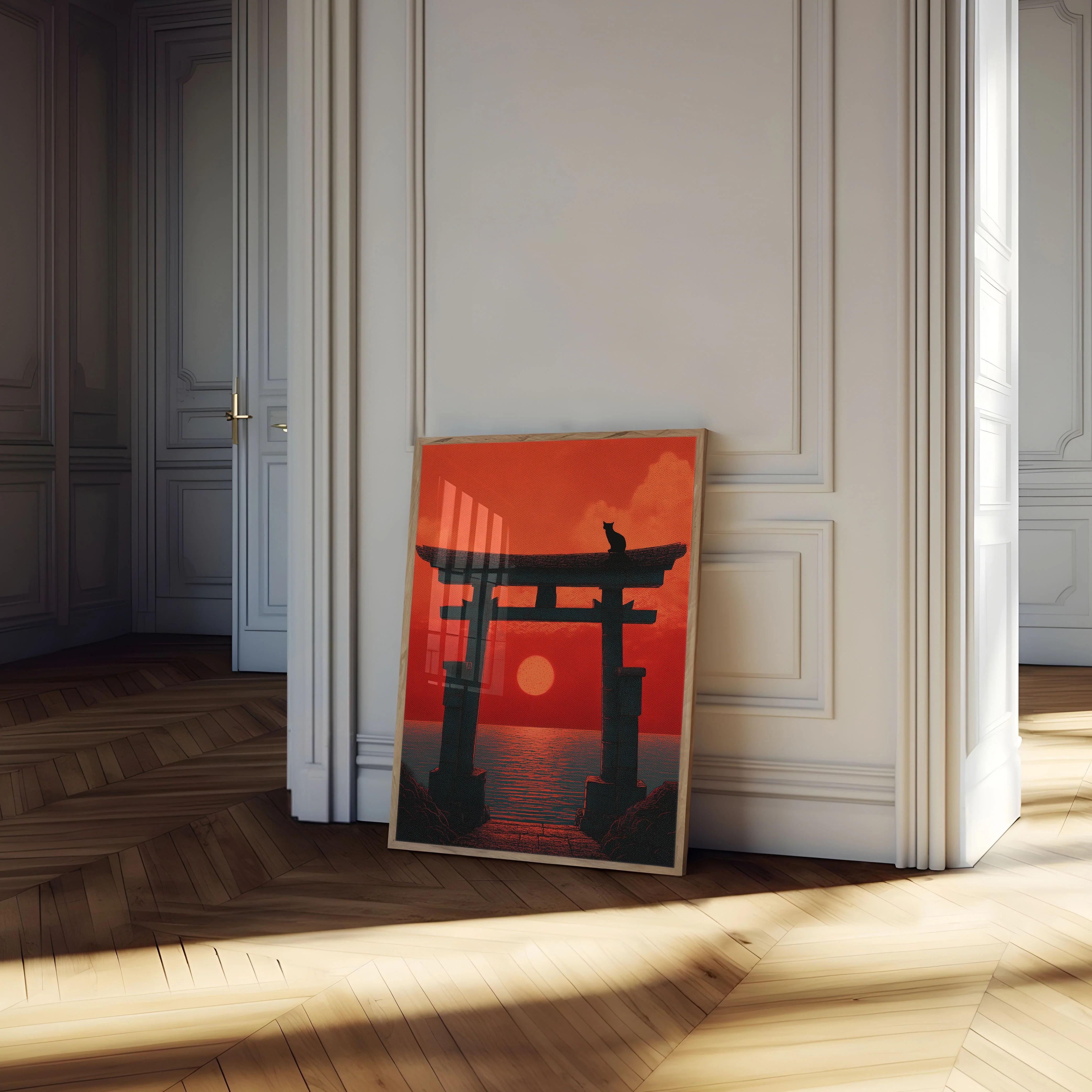 Japanese Torii Gate Sunset Poster - Image 4