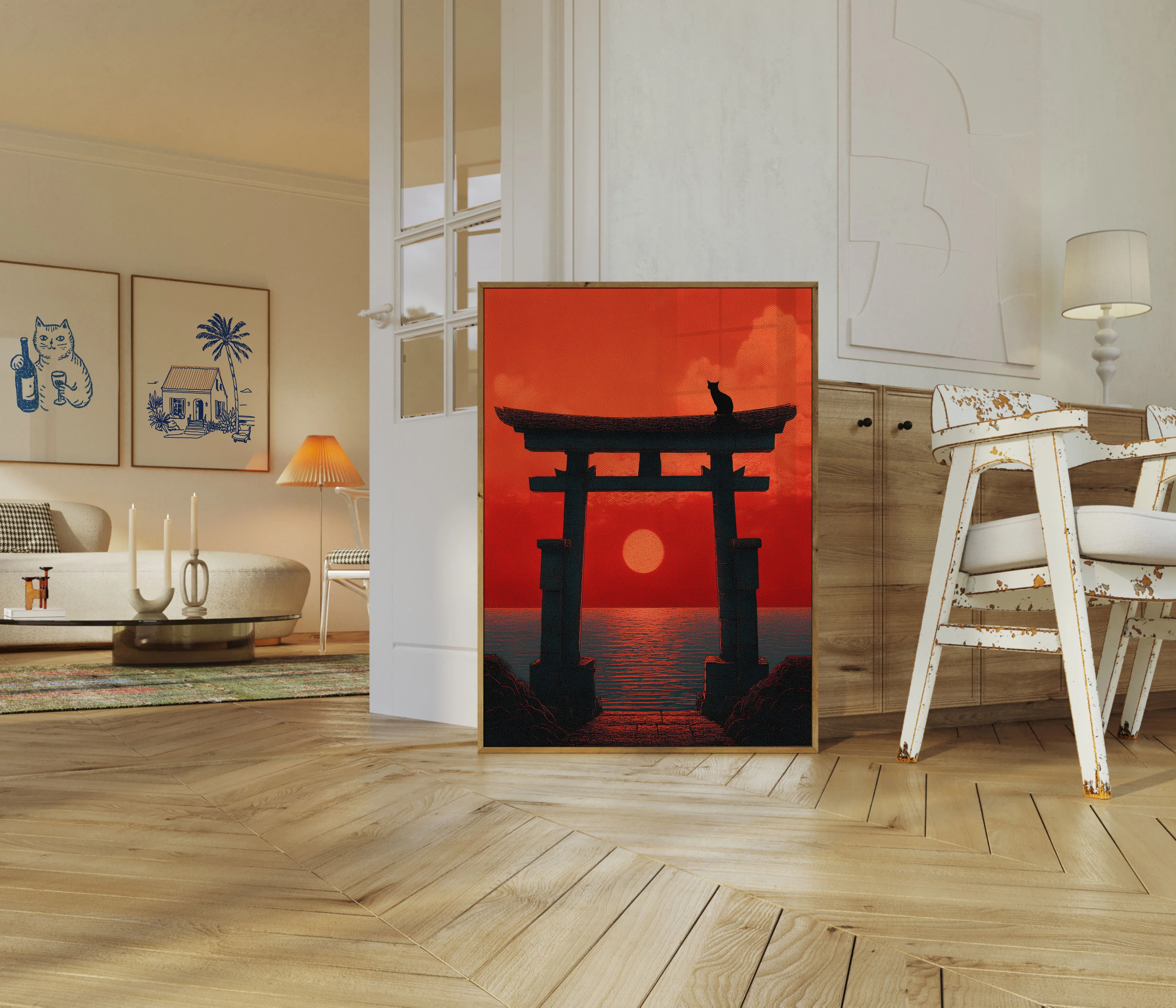 Japanese Torii Gate Sunset Poster - Image 5