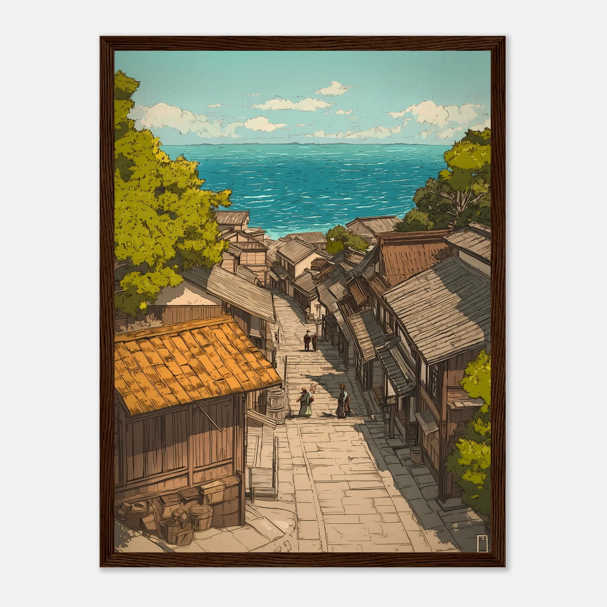 Japanese Village by the Sea – Poster - Image 12