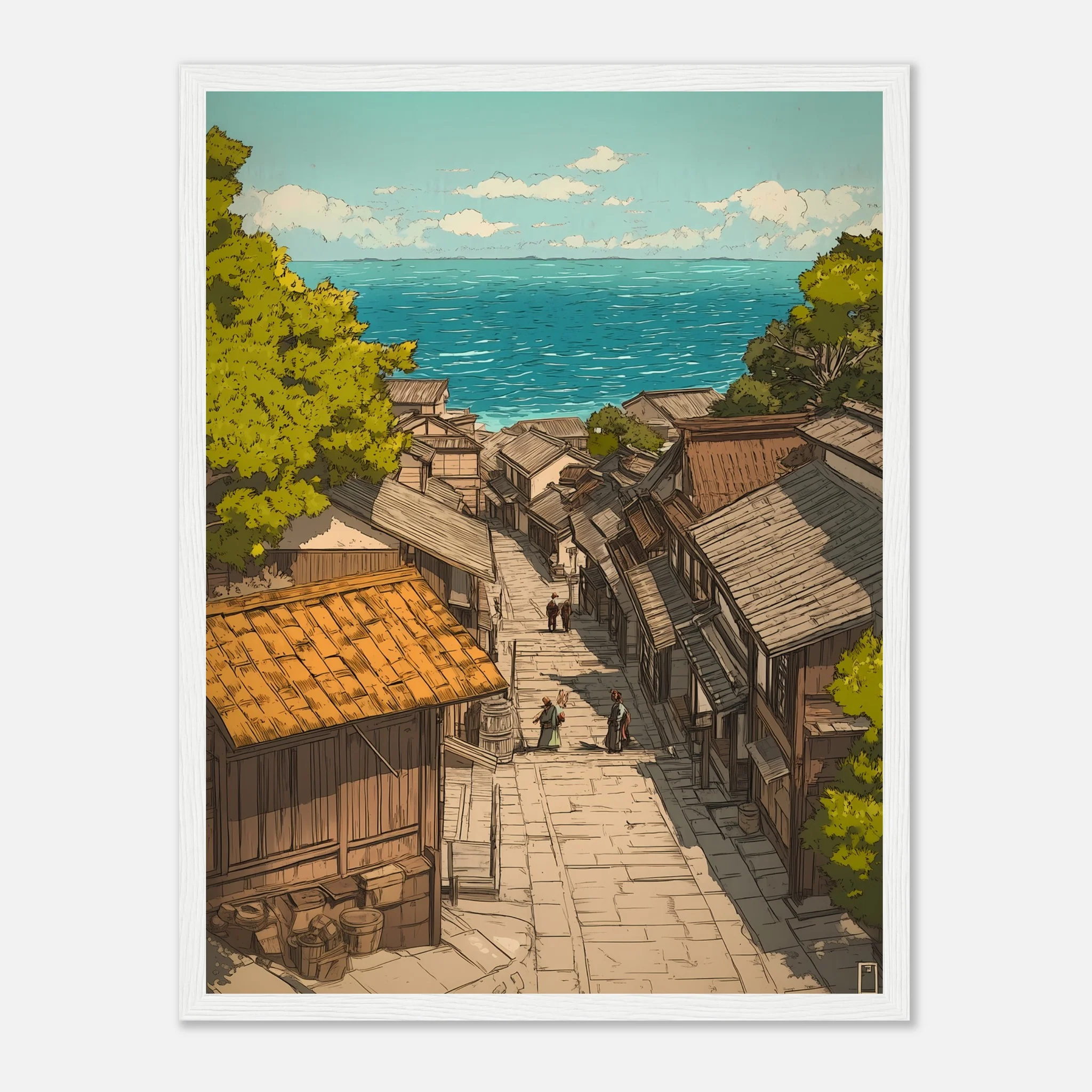 Japanese Village by the Sea – Poster - Image 20