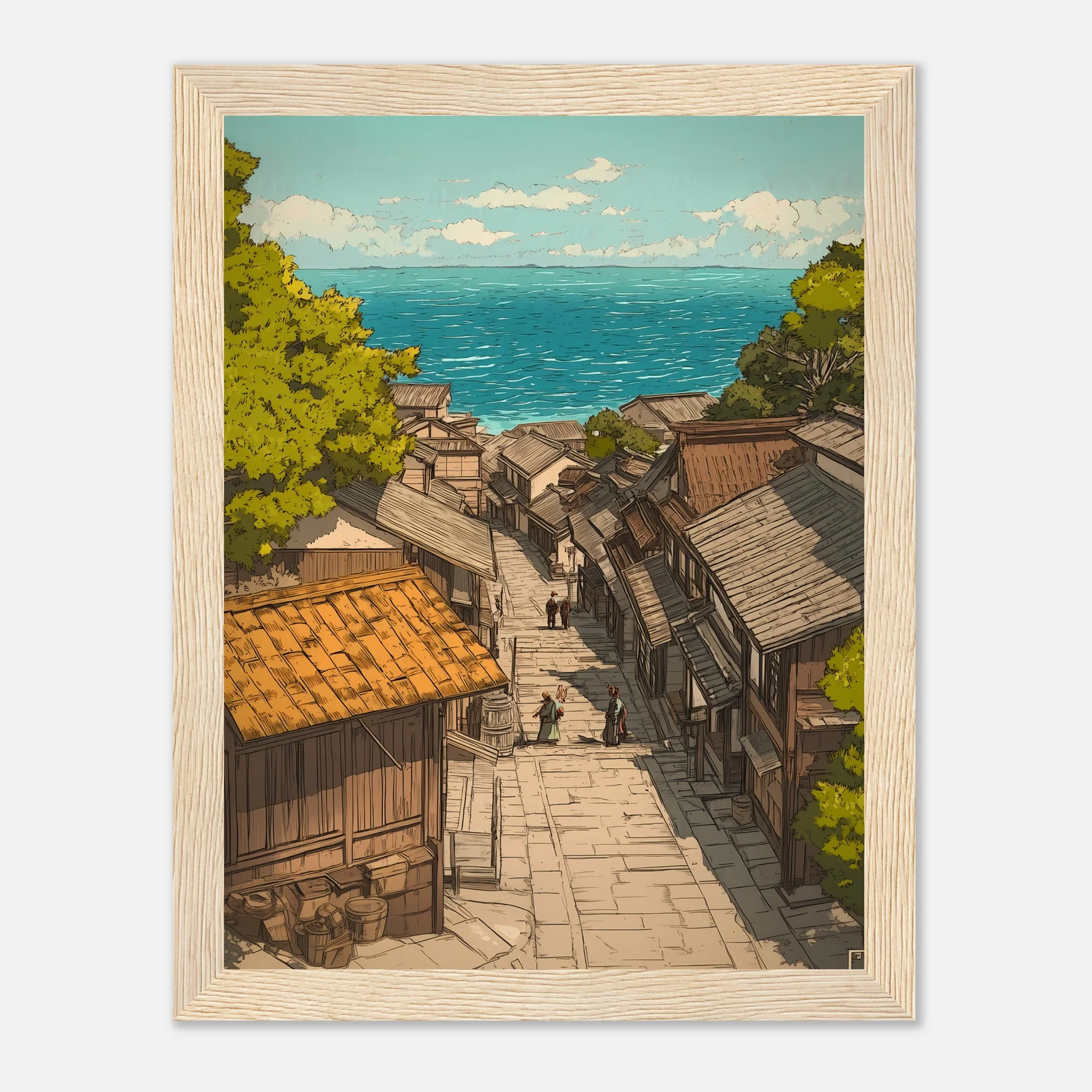 Japanese Village by the Sea – Poster - Image 21