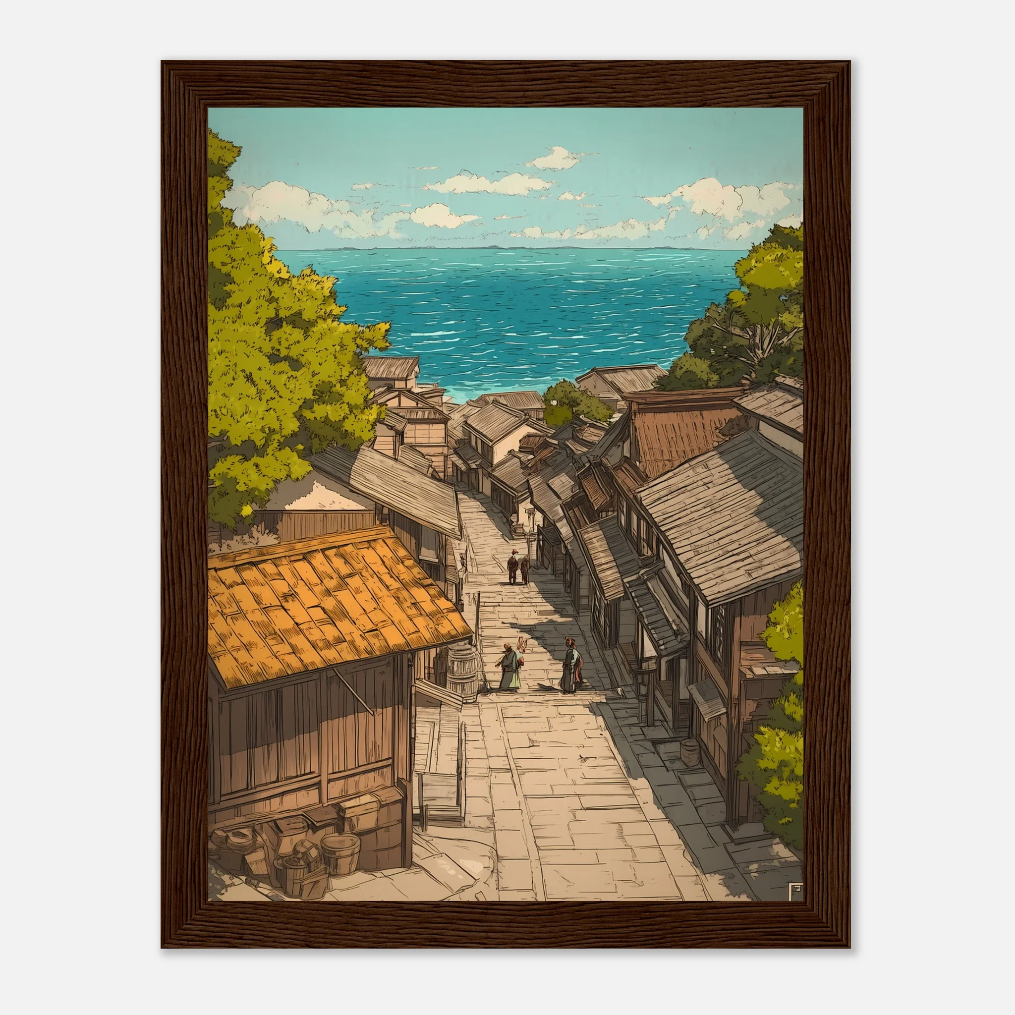 Japanese Village by the Sea – Poster - Image 27