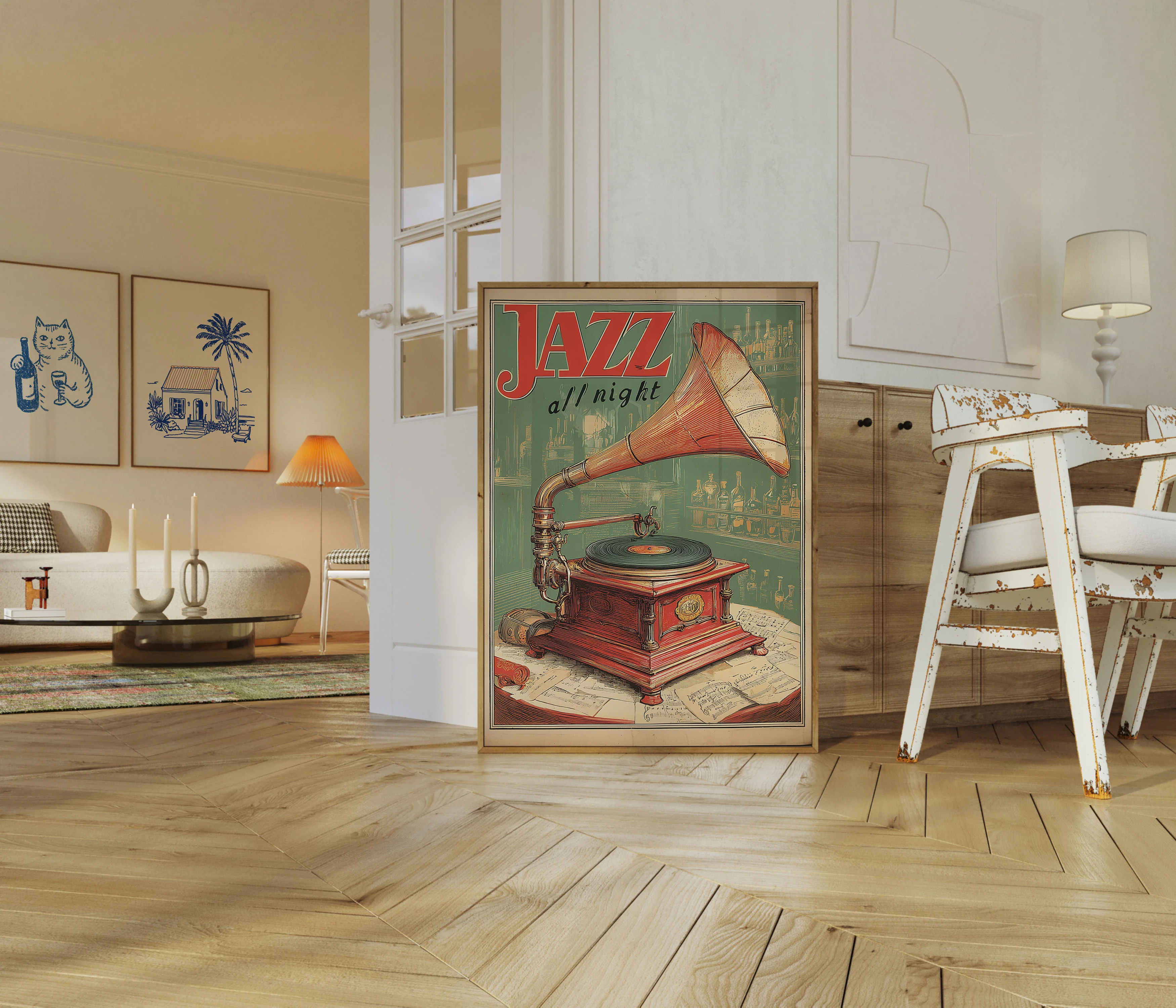 Jazz All Night Vintage Poster - Image 5