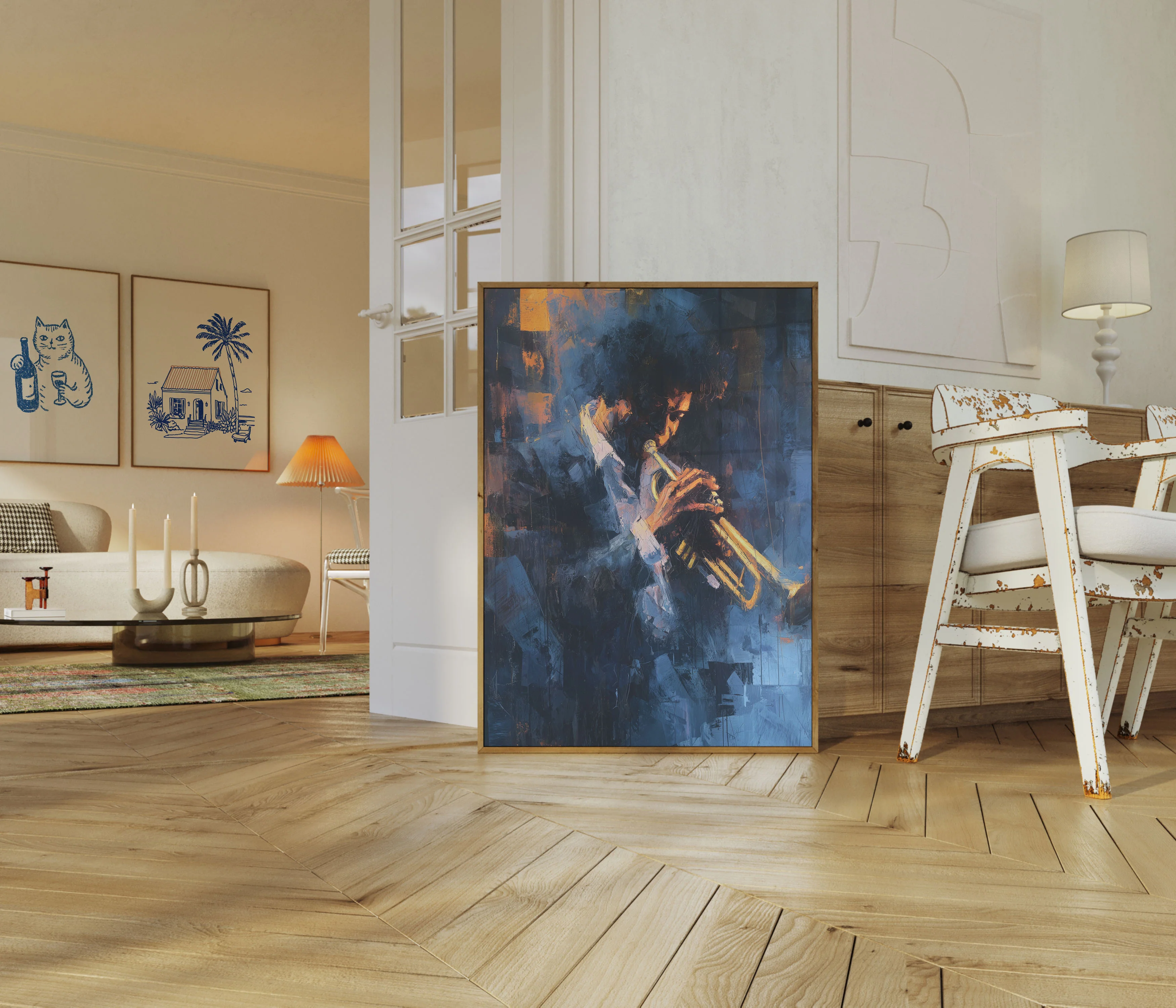 Jazz Musician with Trumpet Poster - Image 5