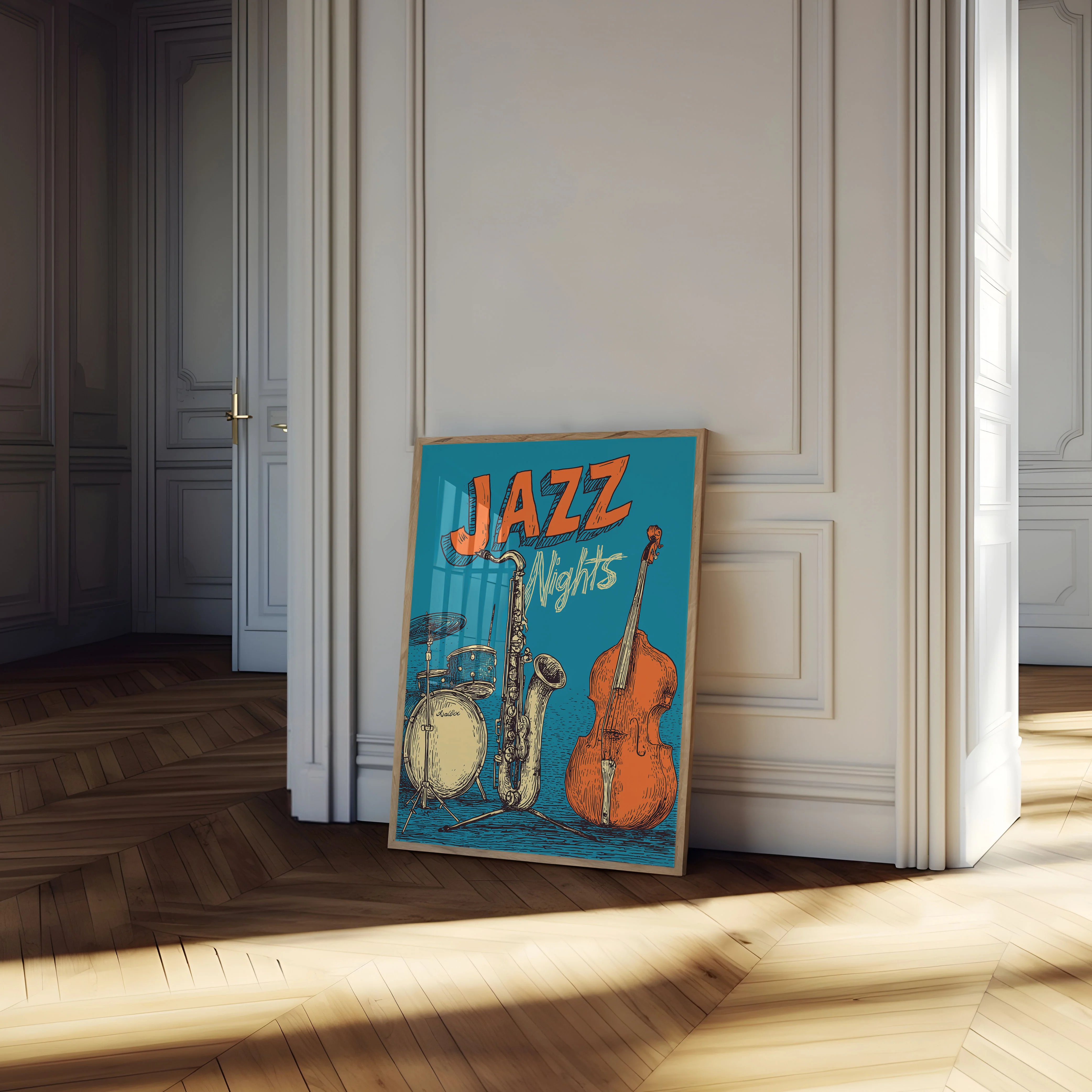 Jazz Nights Musical Instruments Poster - Image 4
