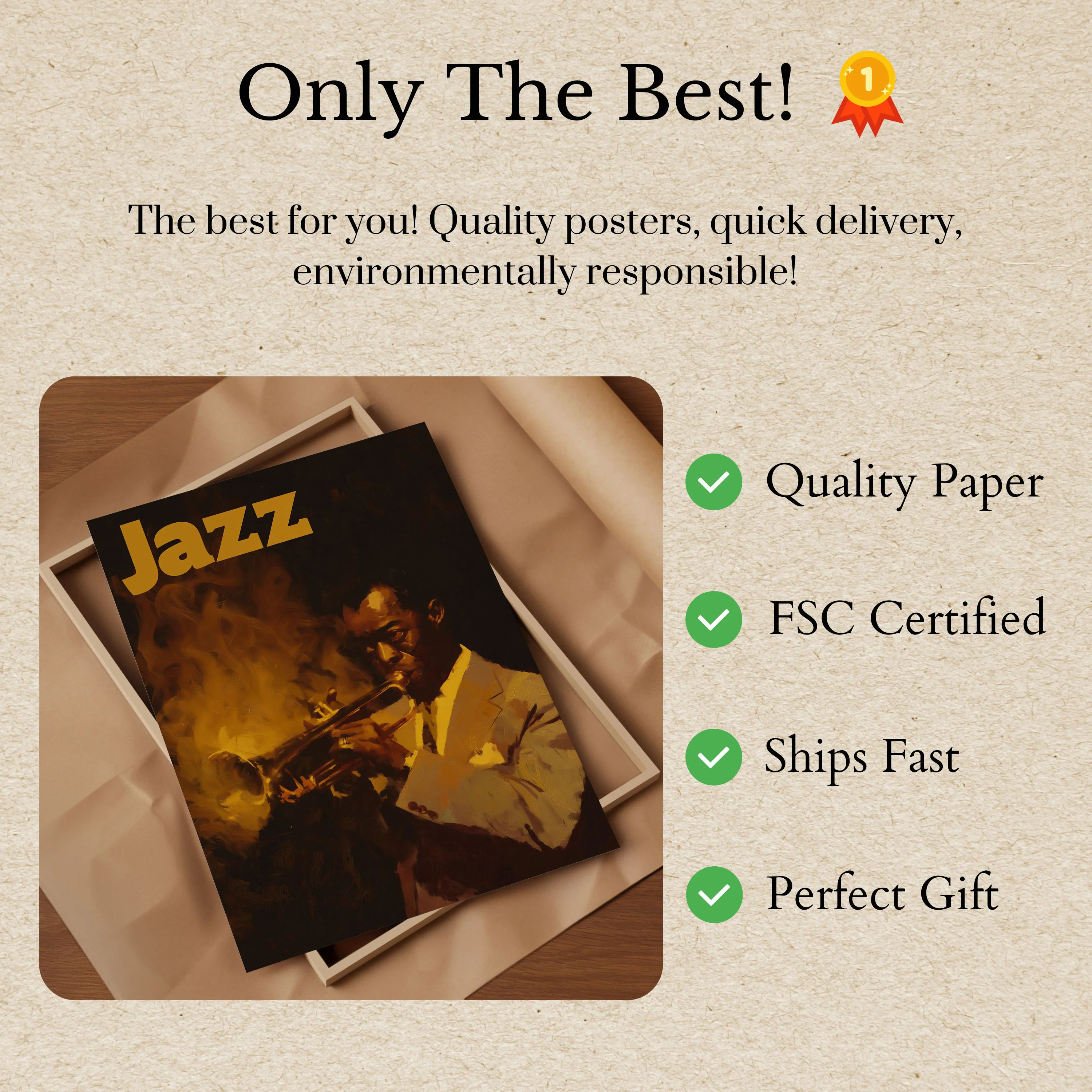 Jazz Trumpet Player Poster - Image 3