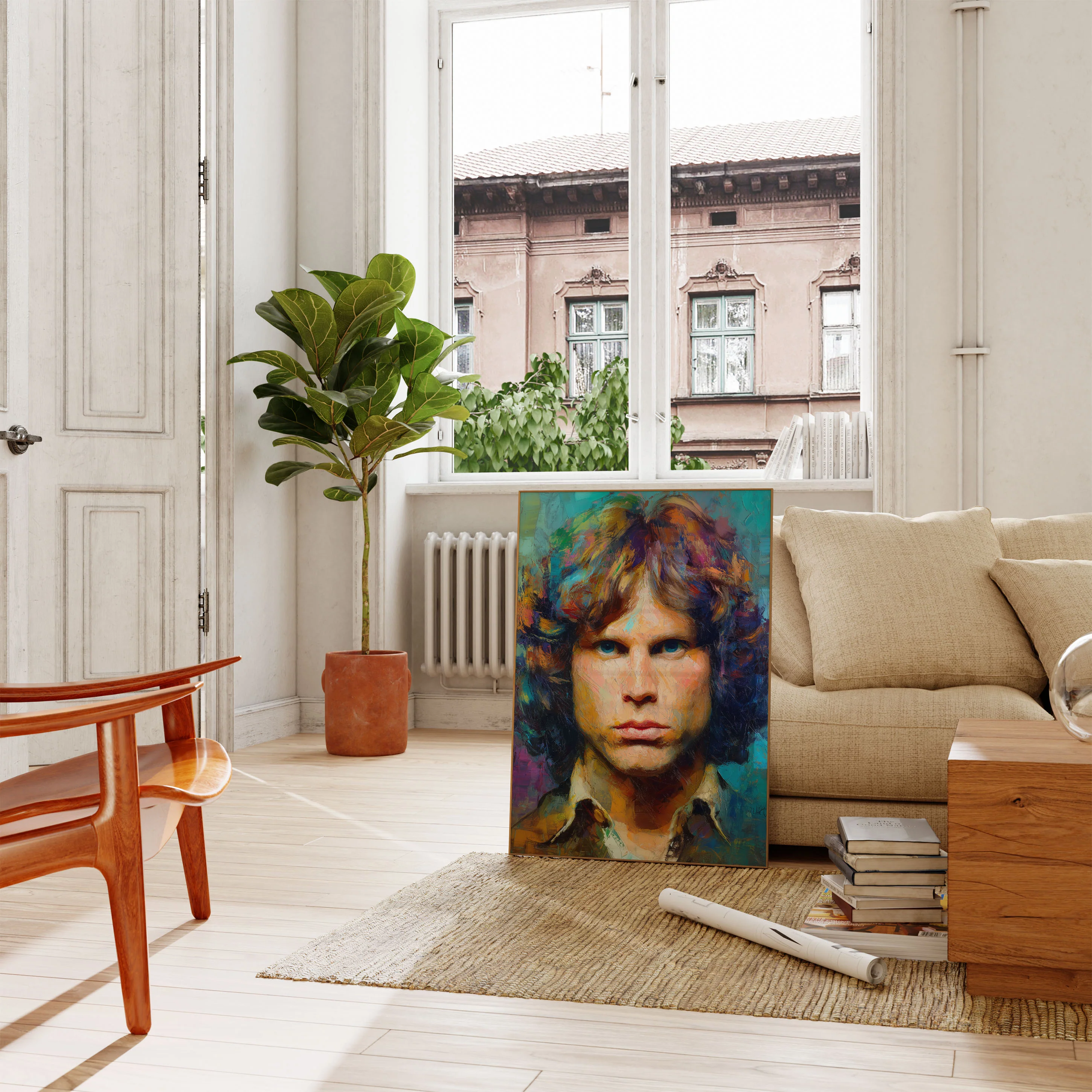 Jim Morrison Psychedelic Portrait Poster - Image 2