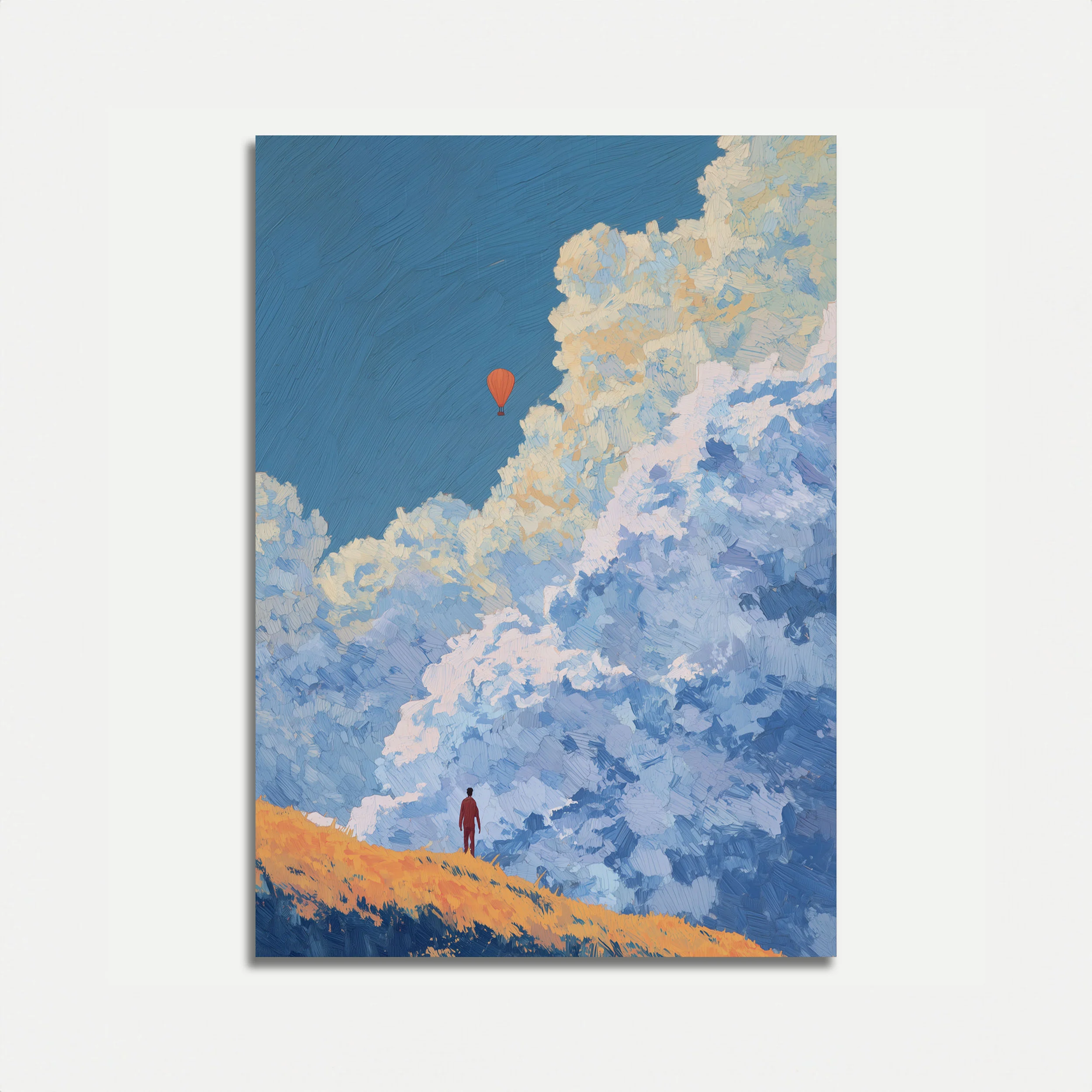 Journey Through Cloudy Skies Poster