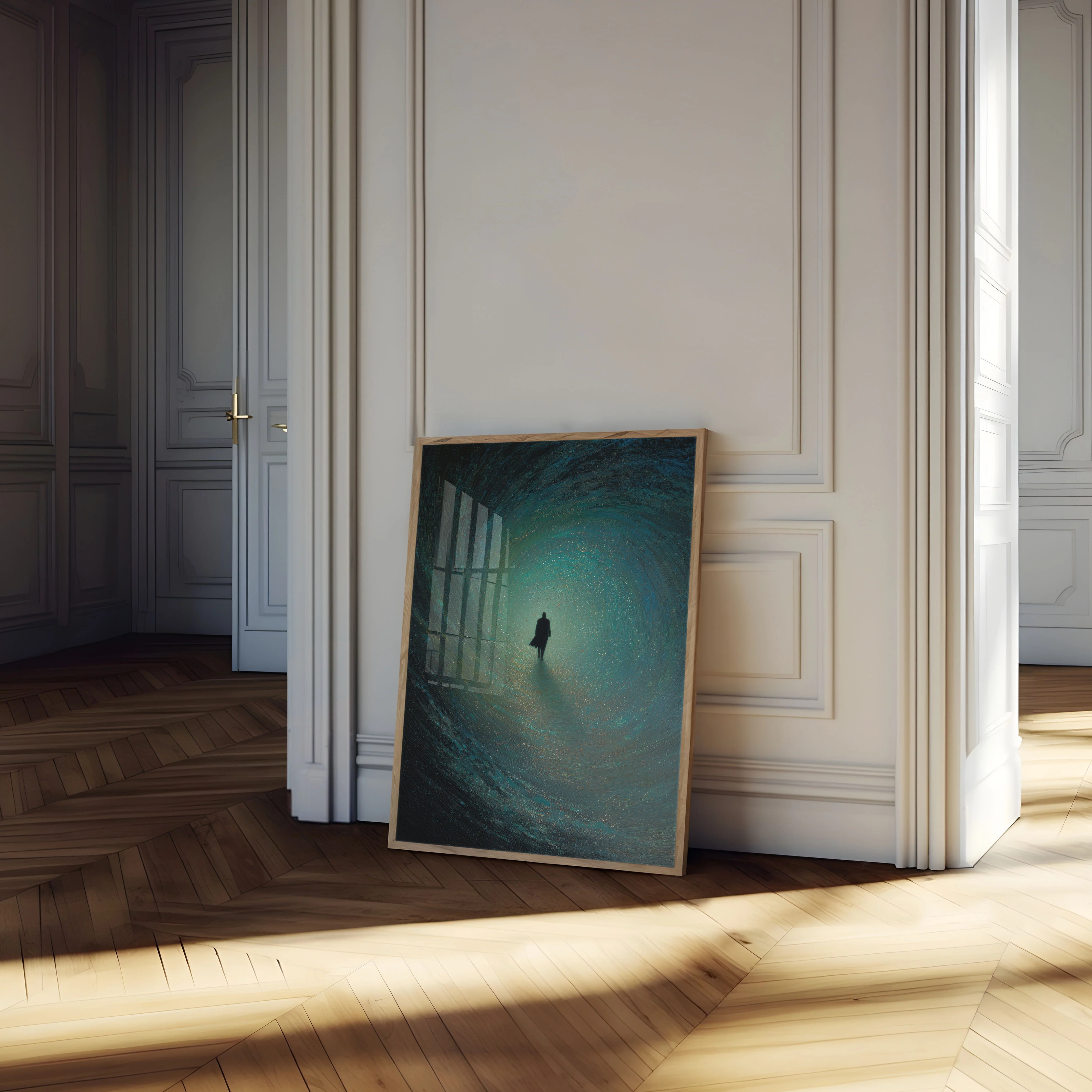 Journey Through Cosmic Tunnel Poster - Image 4