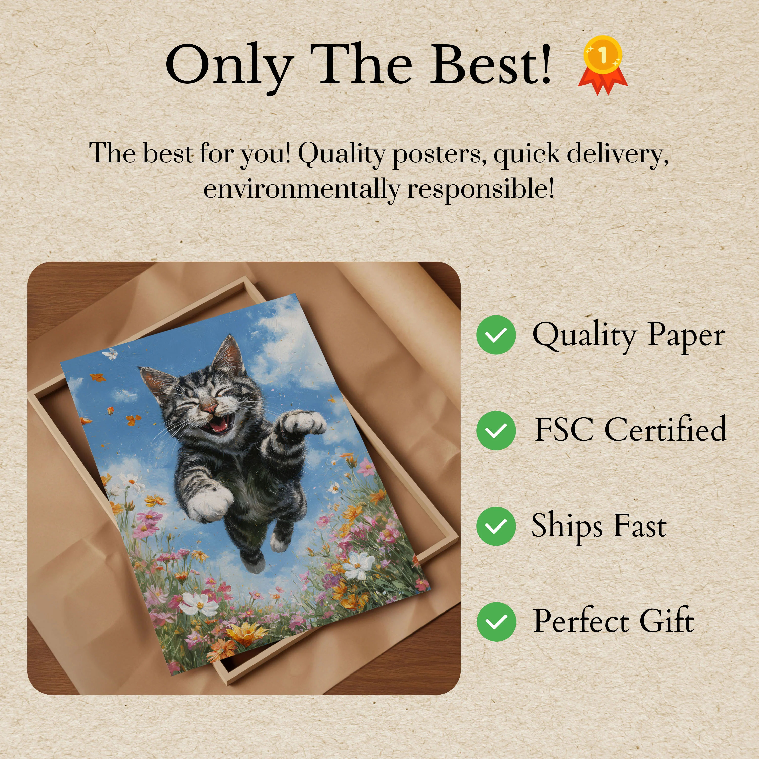 Joyful Dancing Cat Poster - Image 3