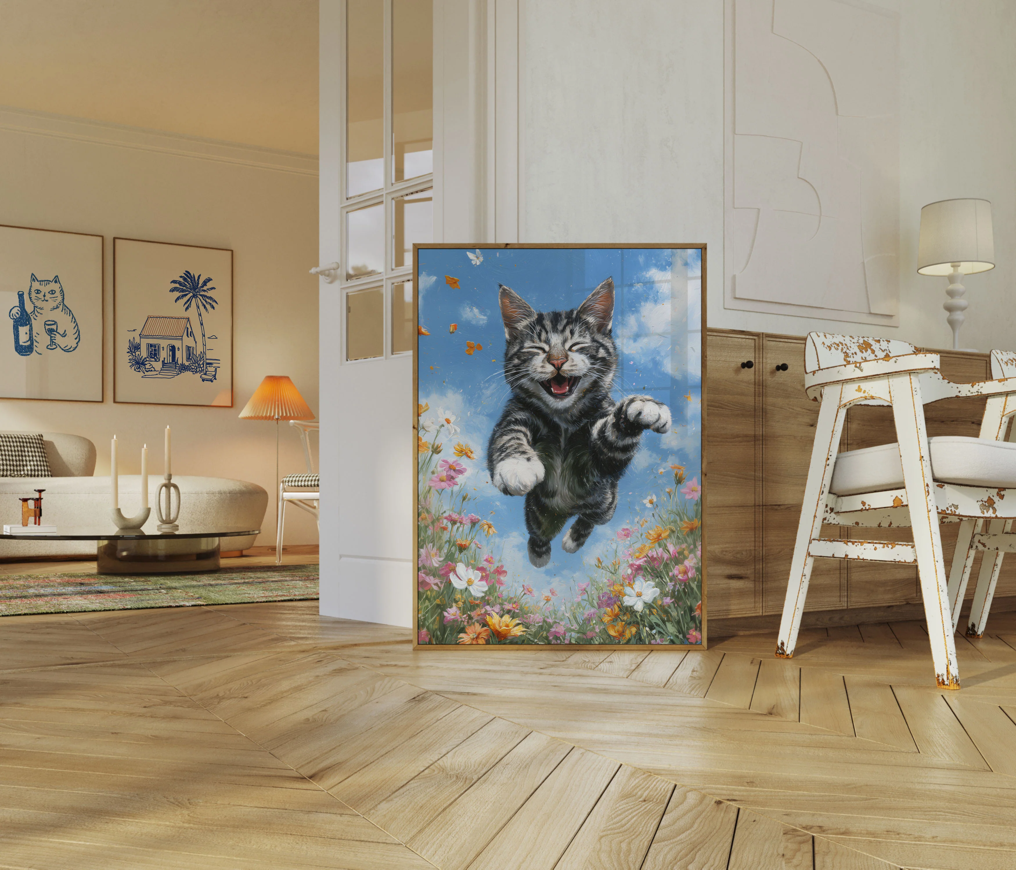 Joyful Dancing Cat Poster - Image 5