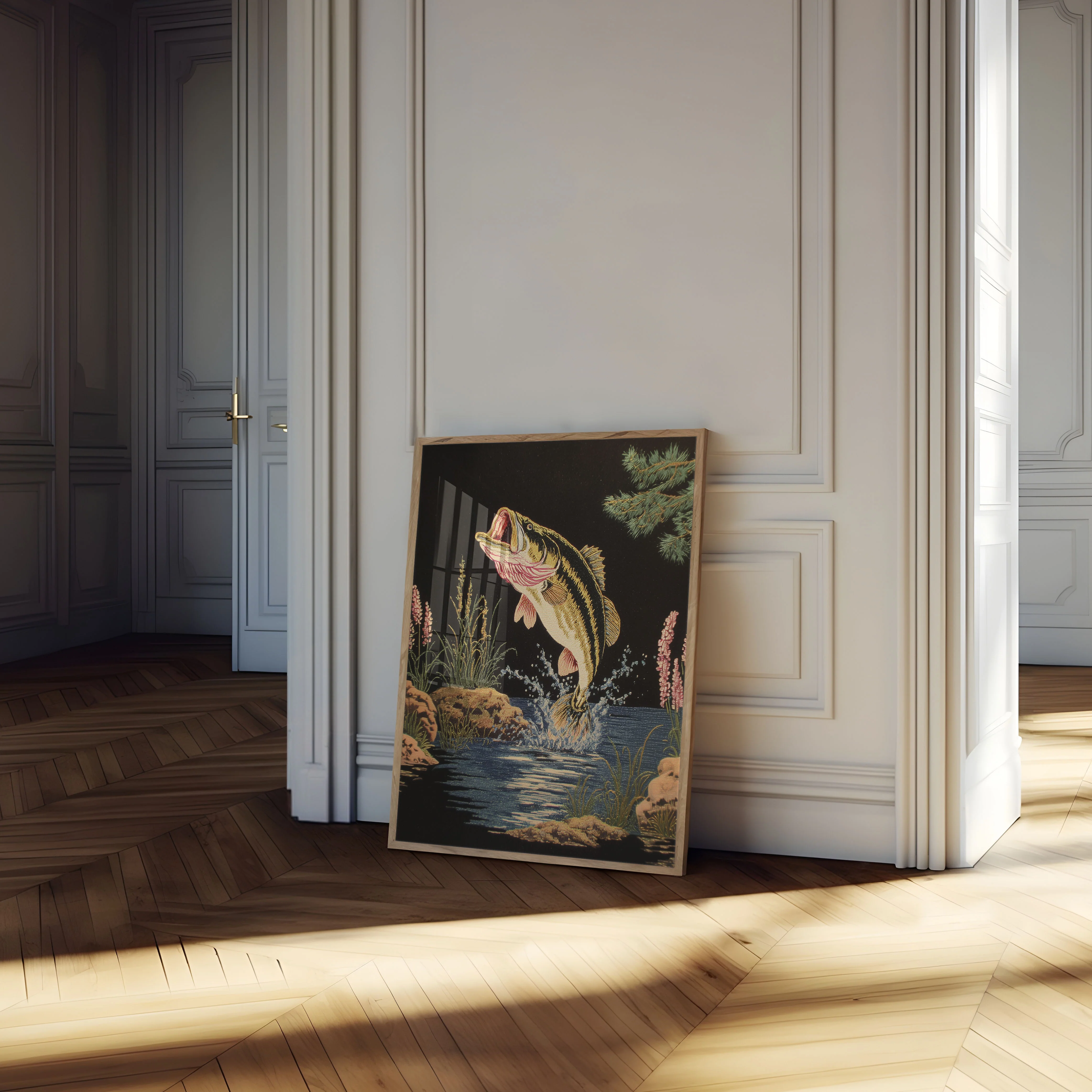Jumping Bass Fishing Poster - Image 4